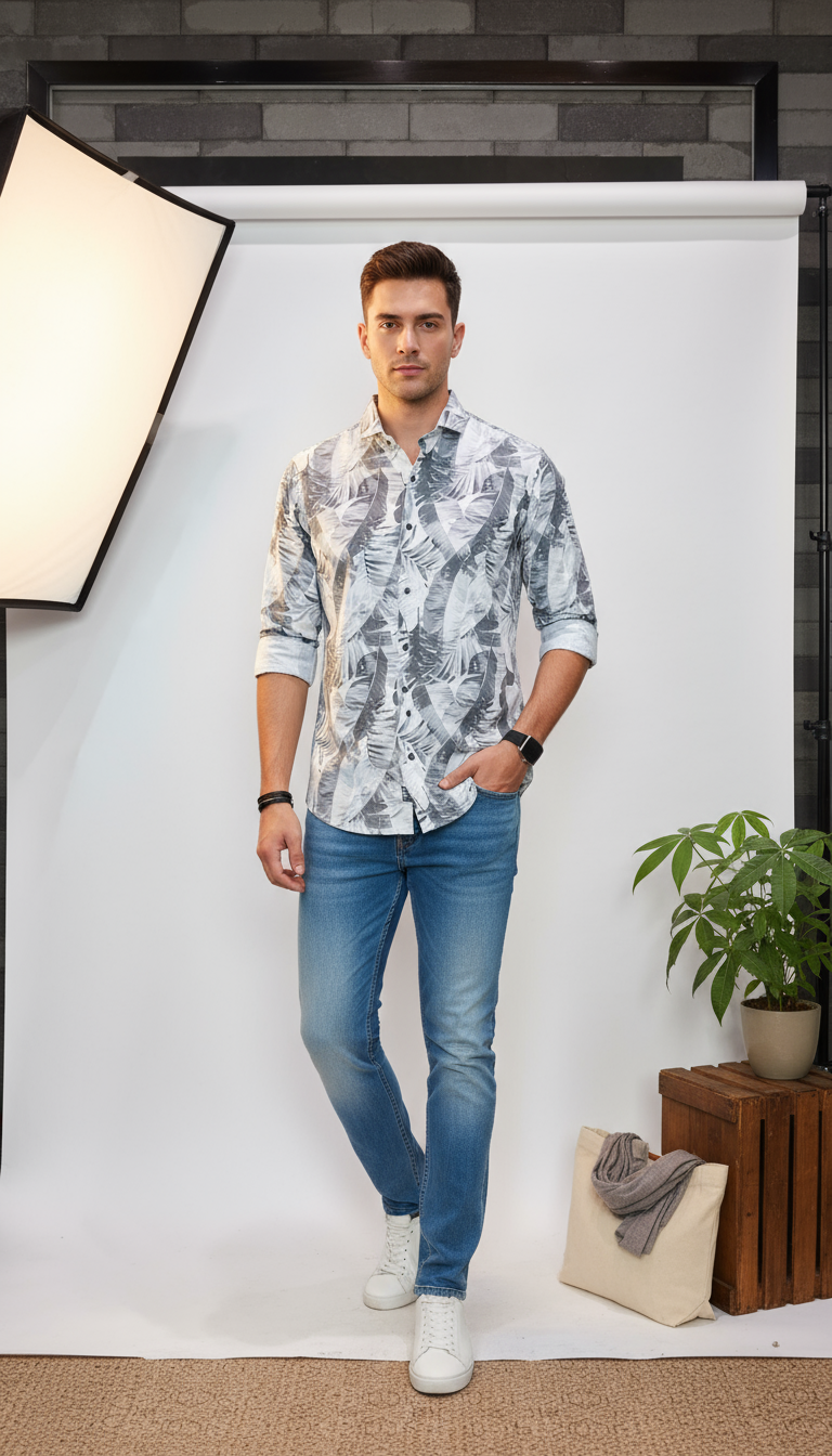 Fancy Printed Men's Shirt