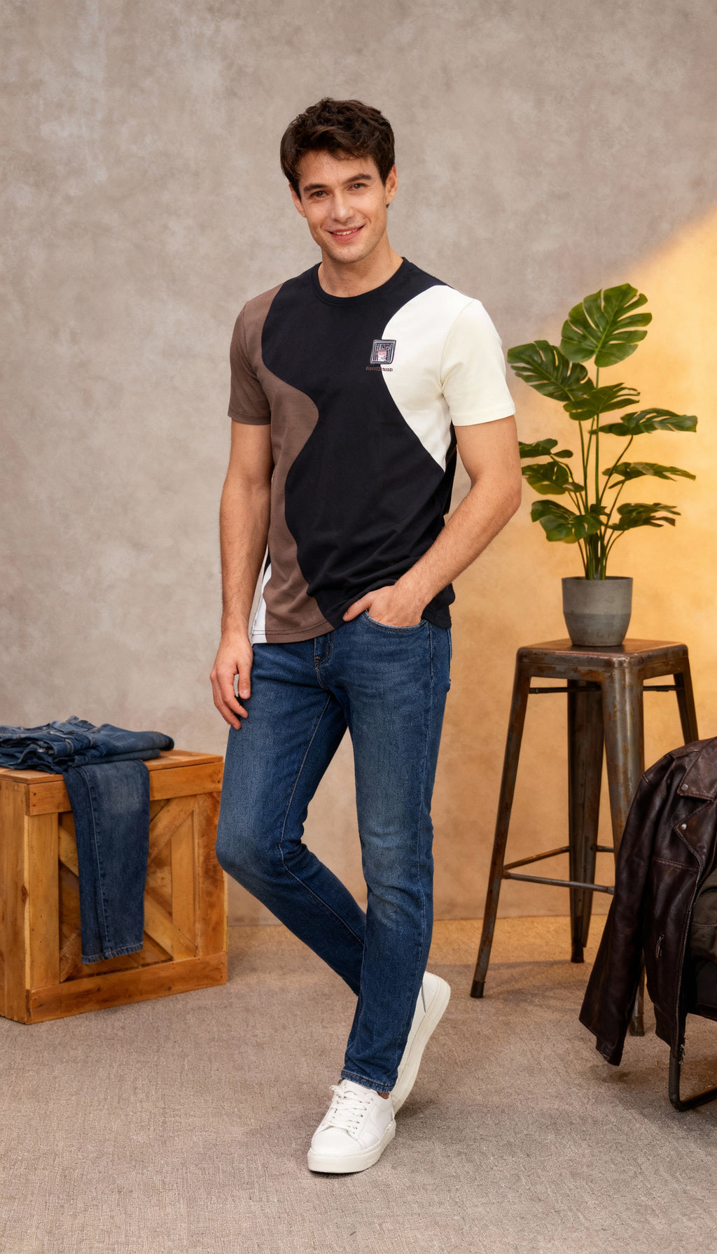 Self Printed Men's T-Shirt