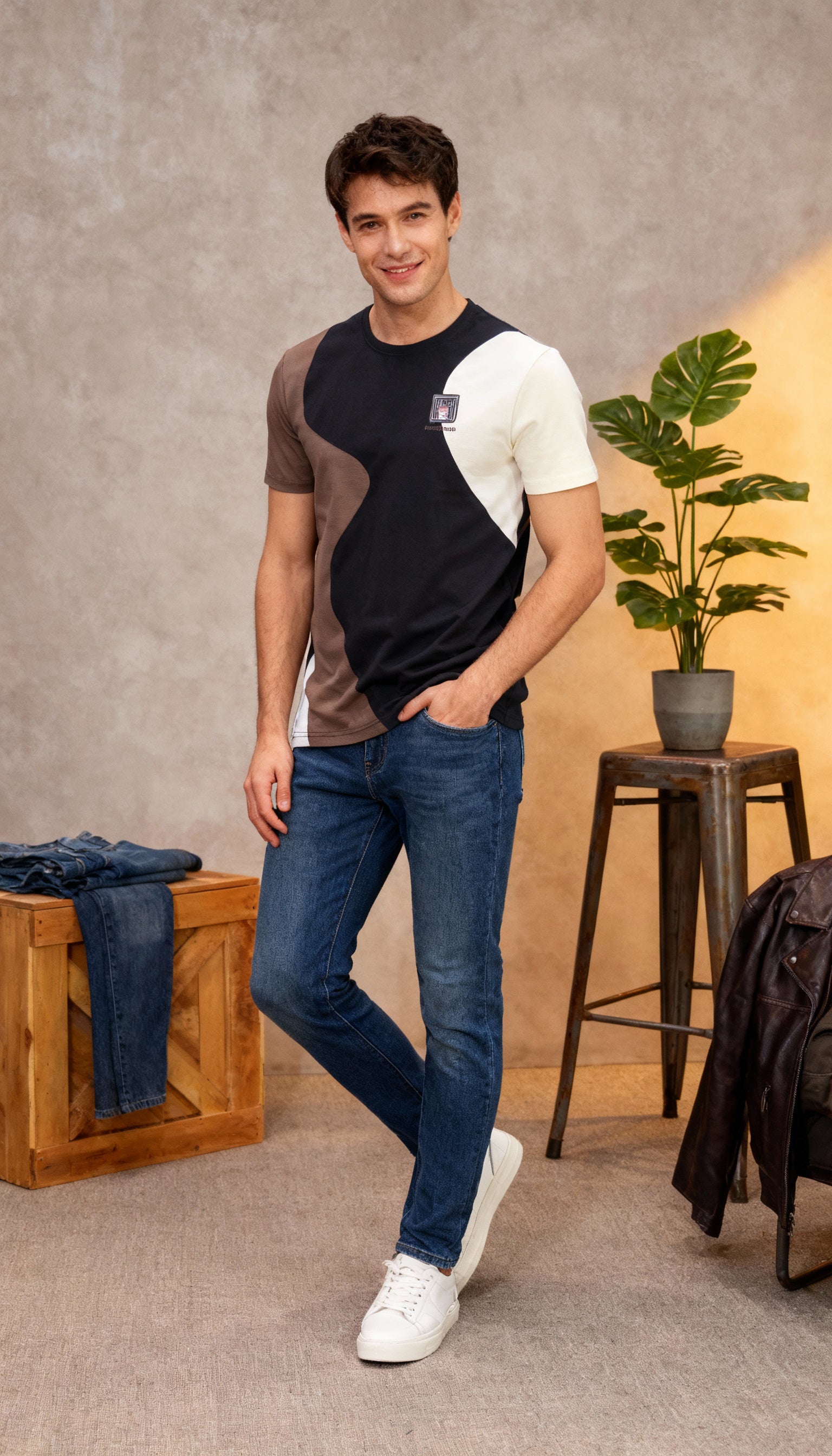 Self Printed Men's T-Shirt