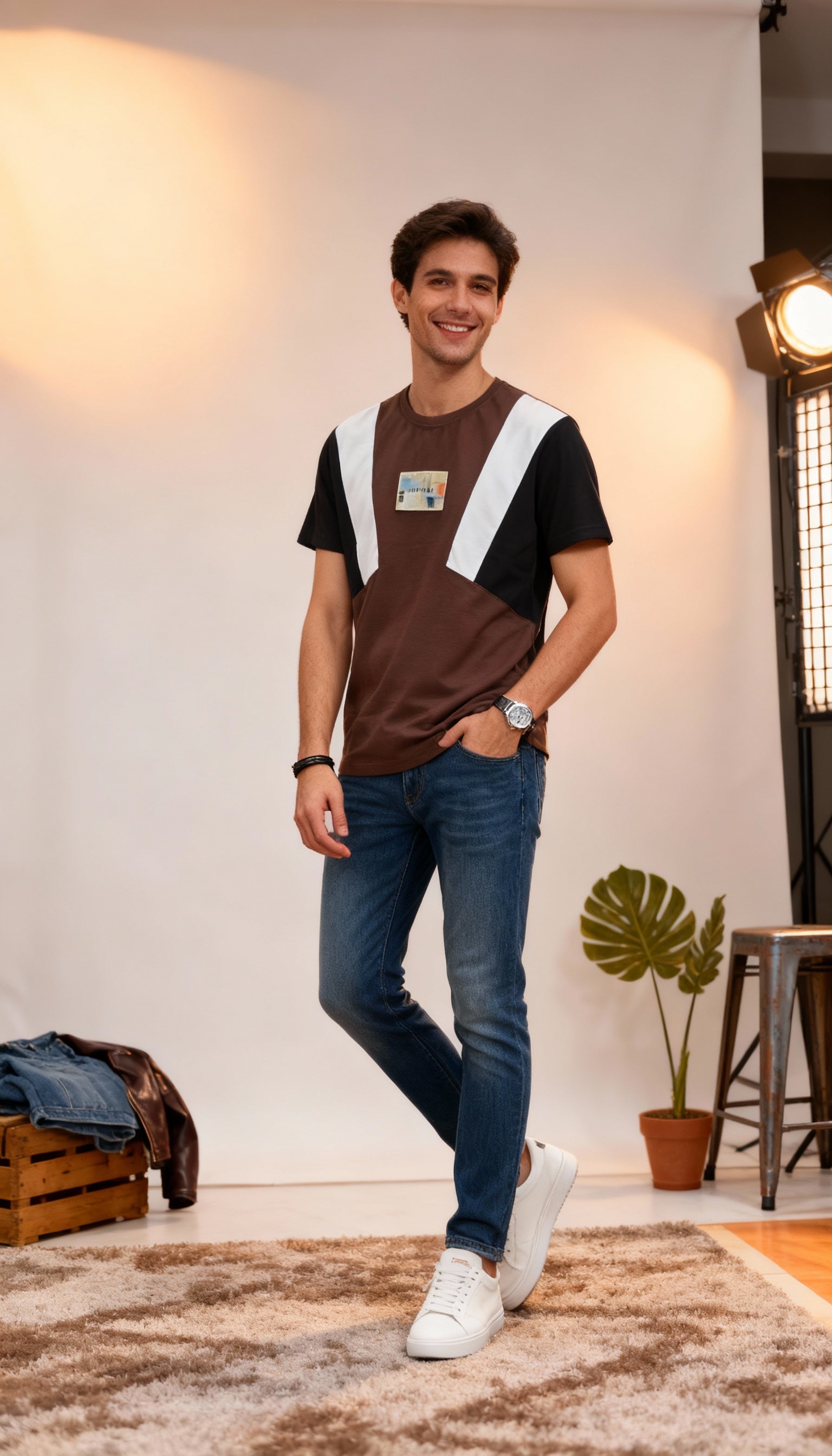 Self Printed Men's T-Shirt