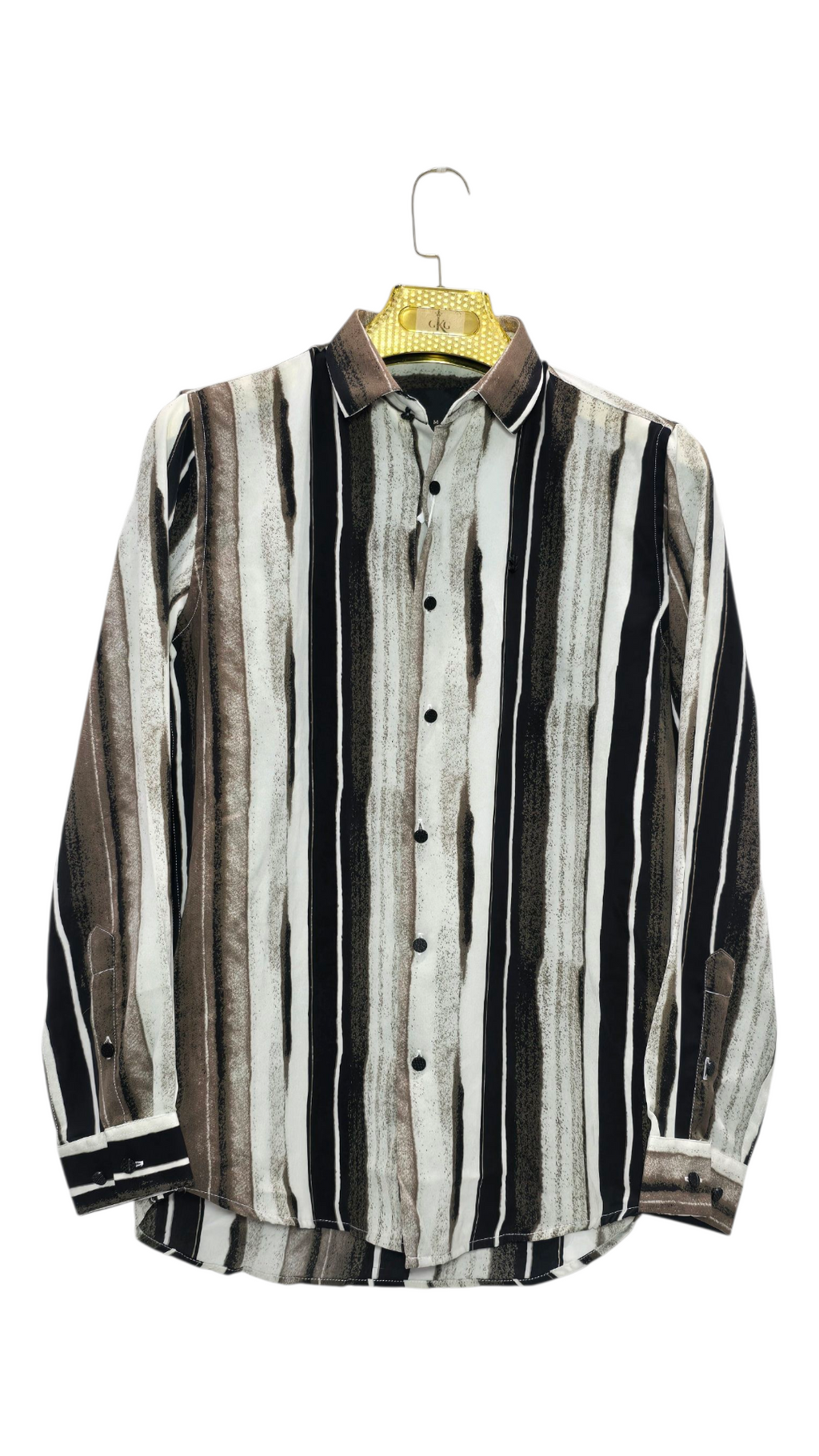 Korean Style Fancy Lining Design Men's Shirt