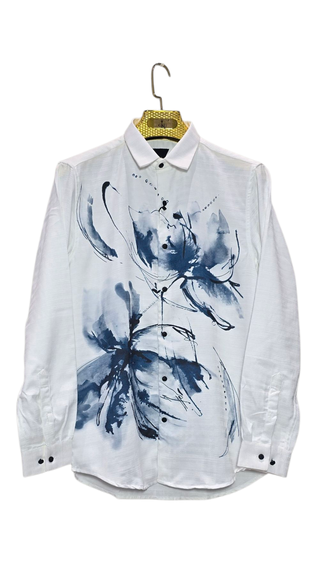 Fancy Self Printed Designer Party Wear Men's Shirt