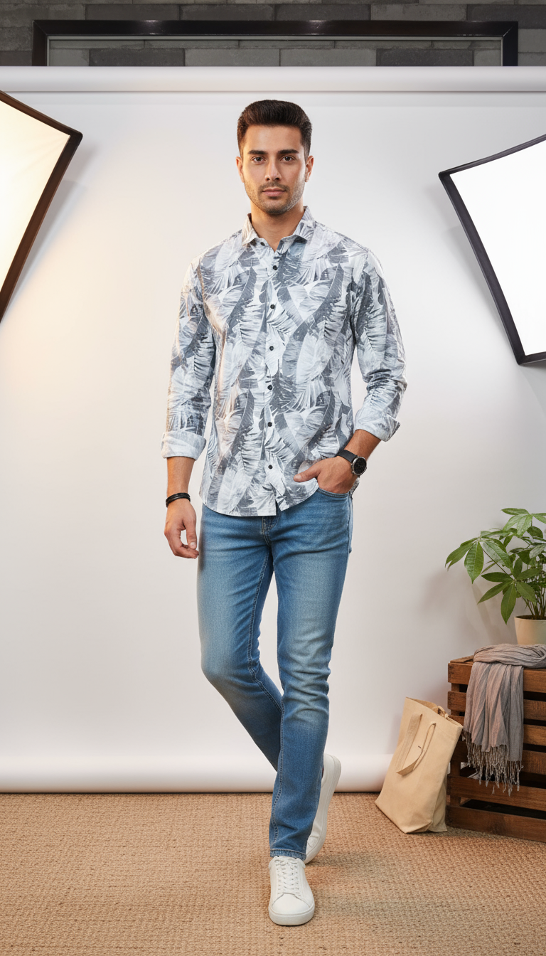 Fancy Printed Men's Shirt