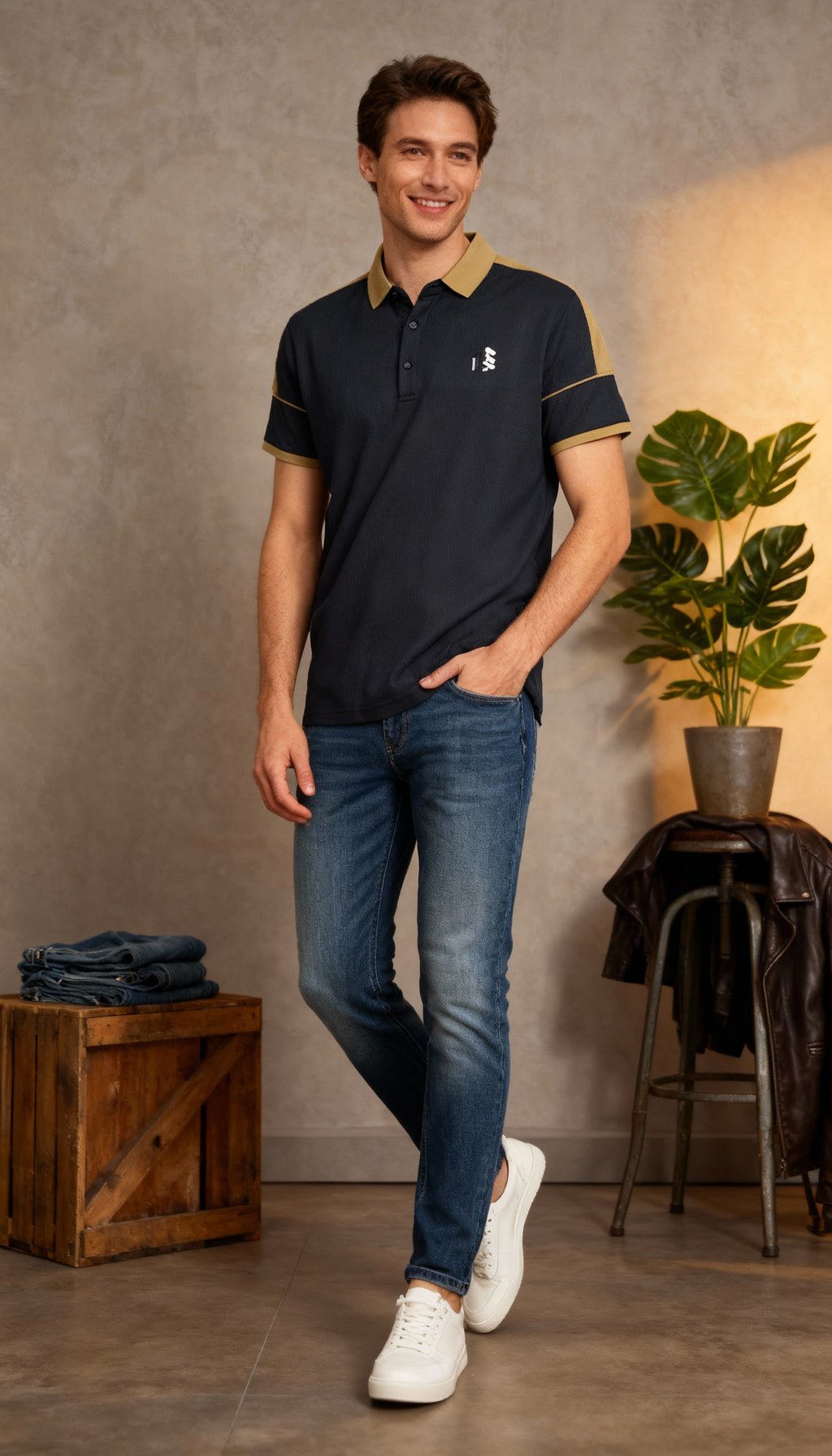 Solid Plain Polo Men's T-Shirt