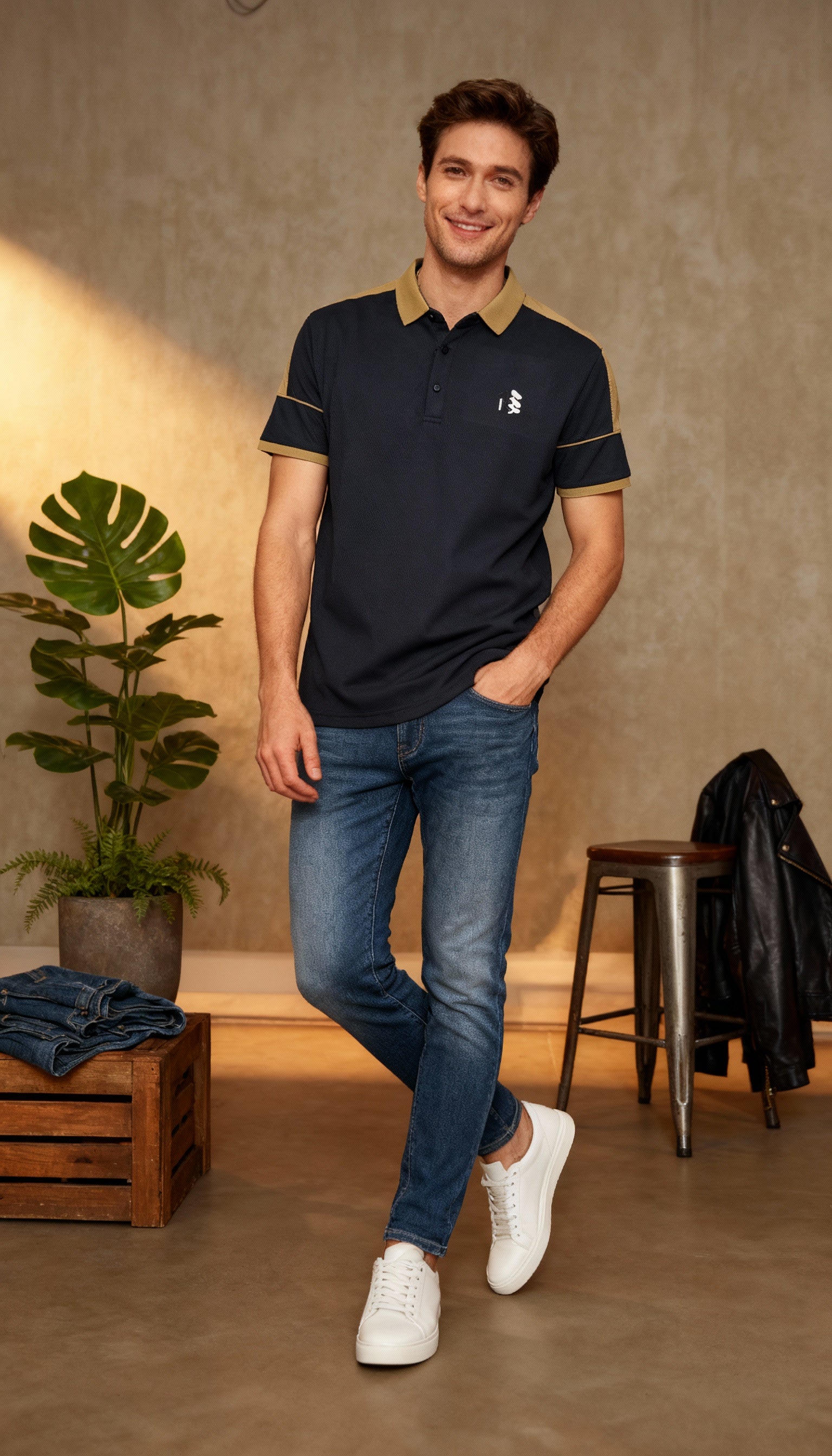 Solid Plain Polo Men's T-Shirt