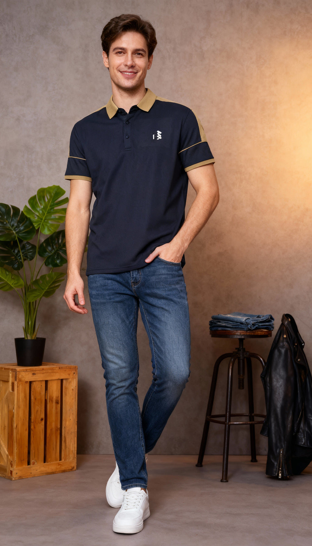 Solid Plain Polo Men's T-Shirt