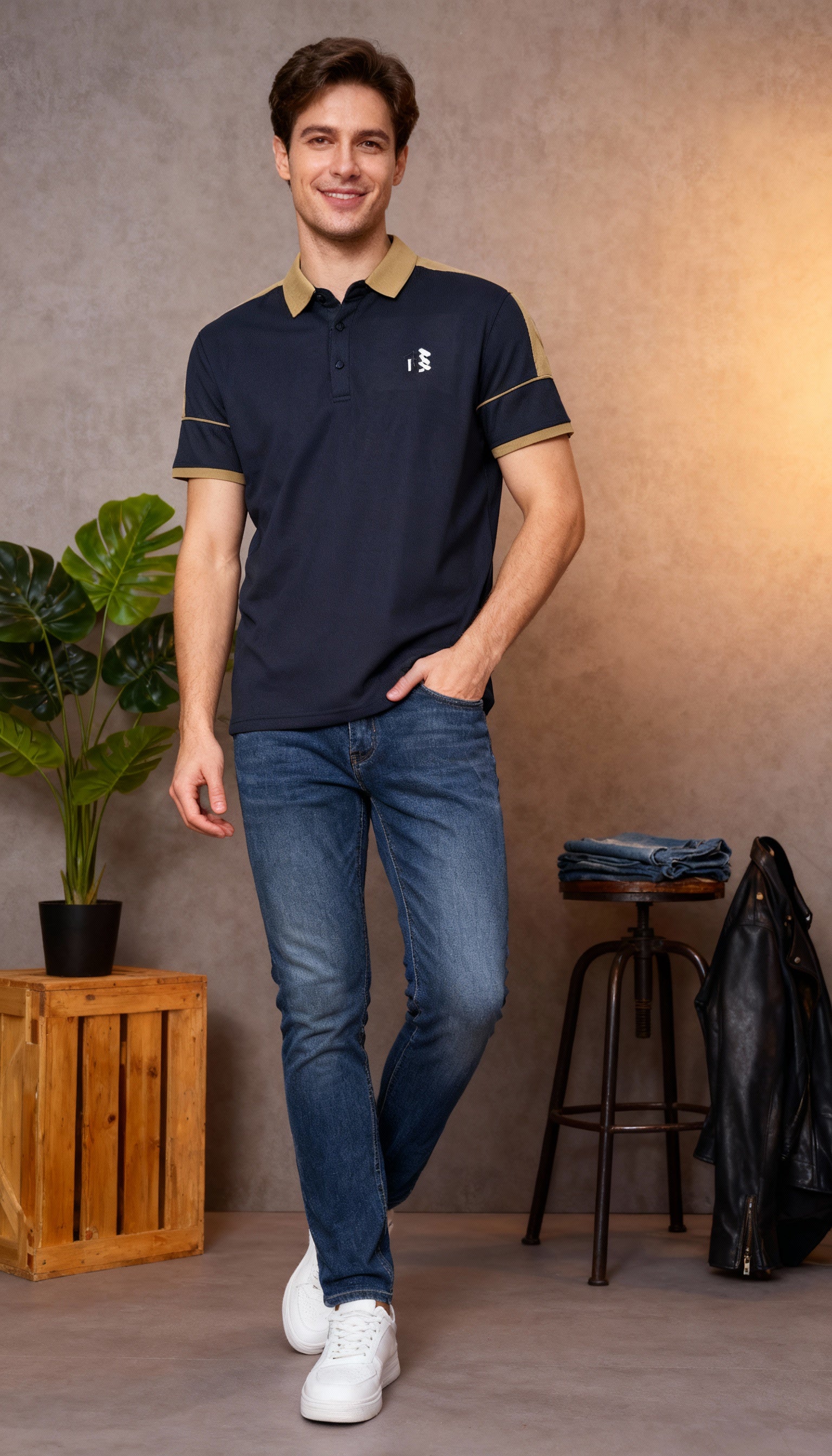 Solid Plain Polo Men's T-Shirt