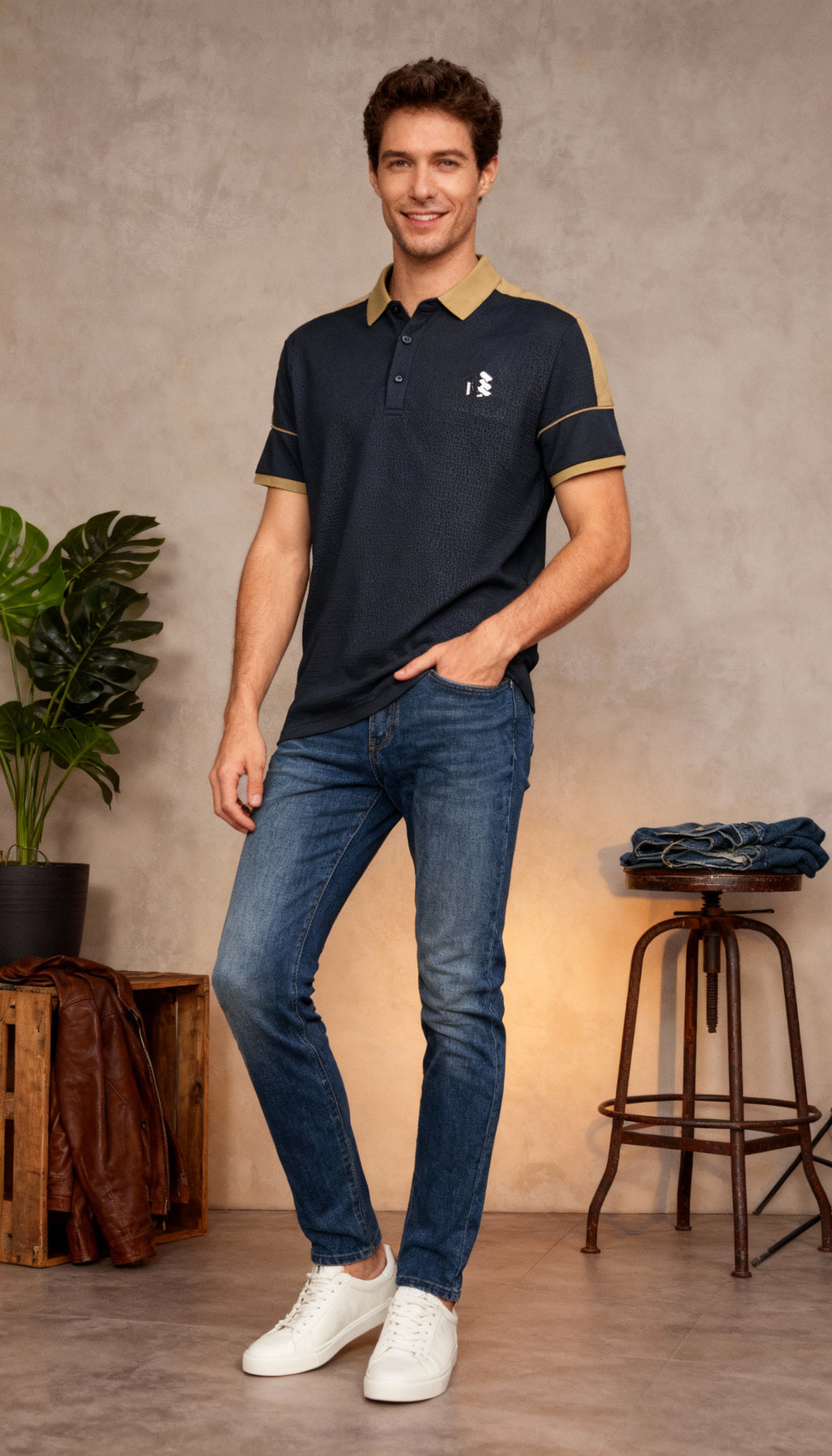 Solid Plain Polo Men's T-Shirt