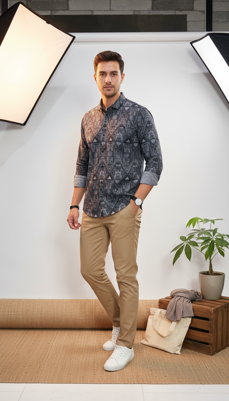 Fancy Printed Men's Shirt
