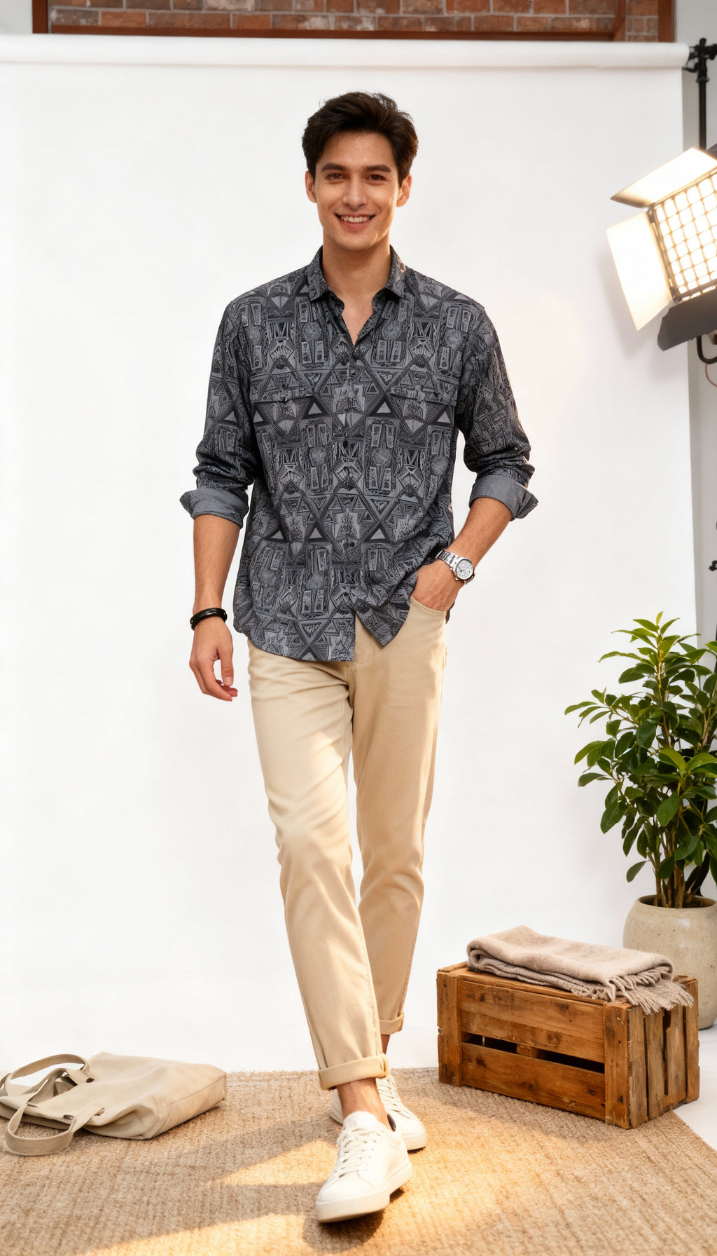 Fancy Printed Men's Shirt