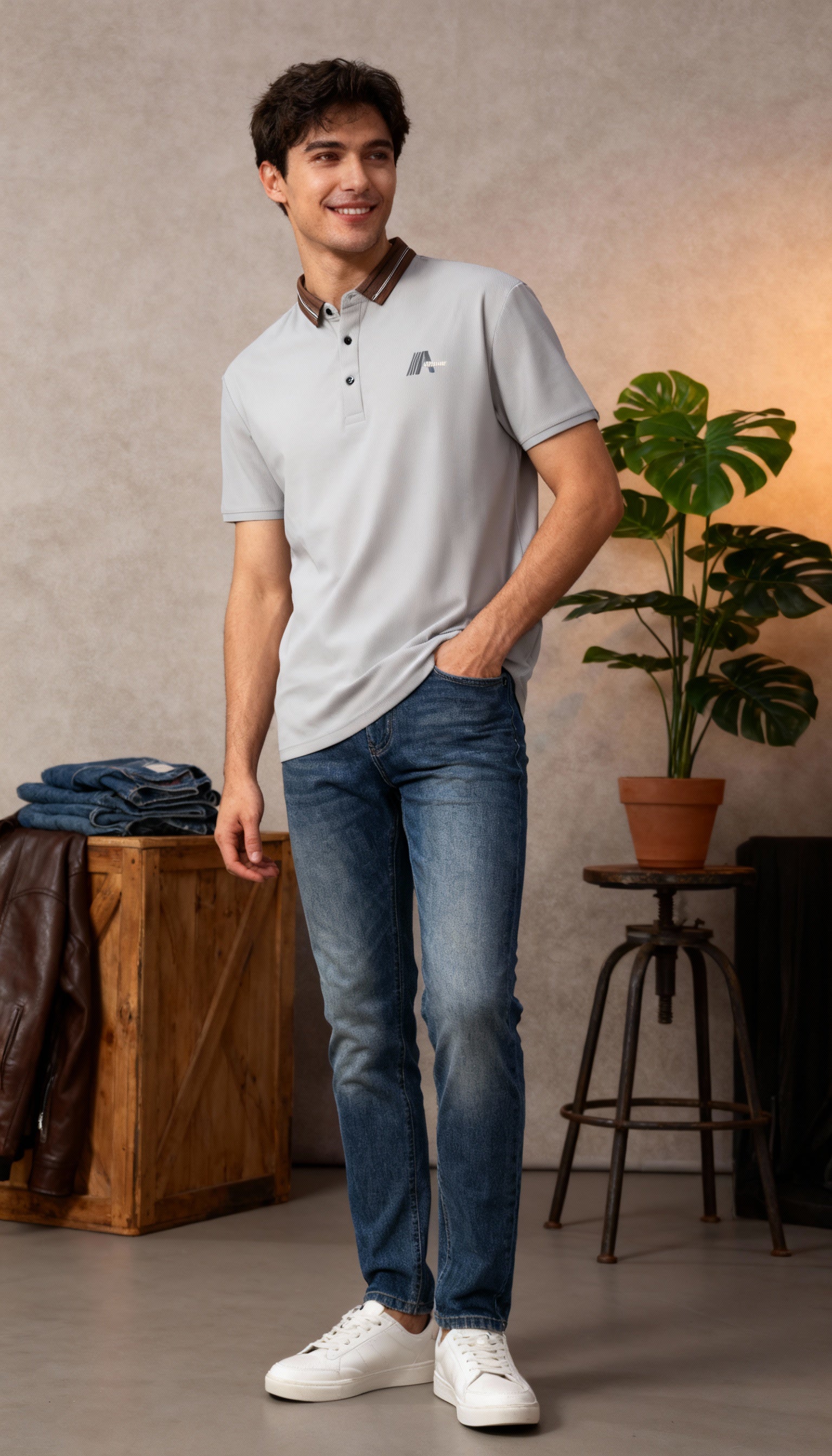 Solid Plain Polo Men's T-Shirt