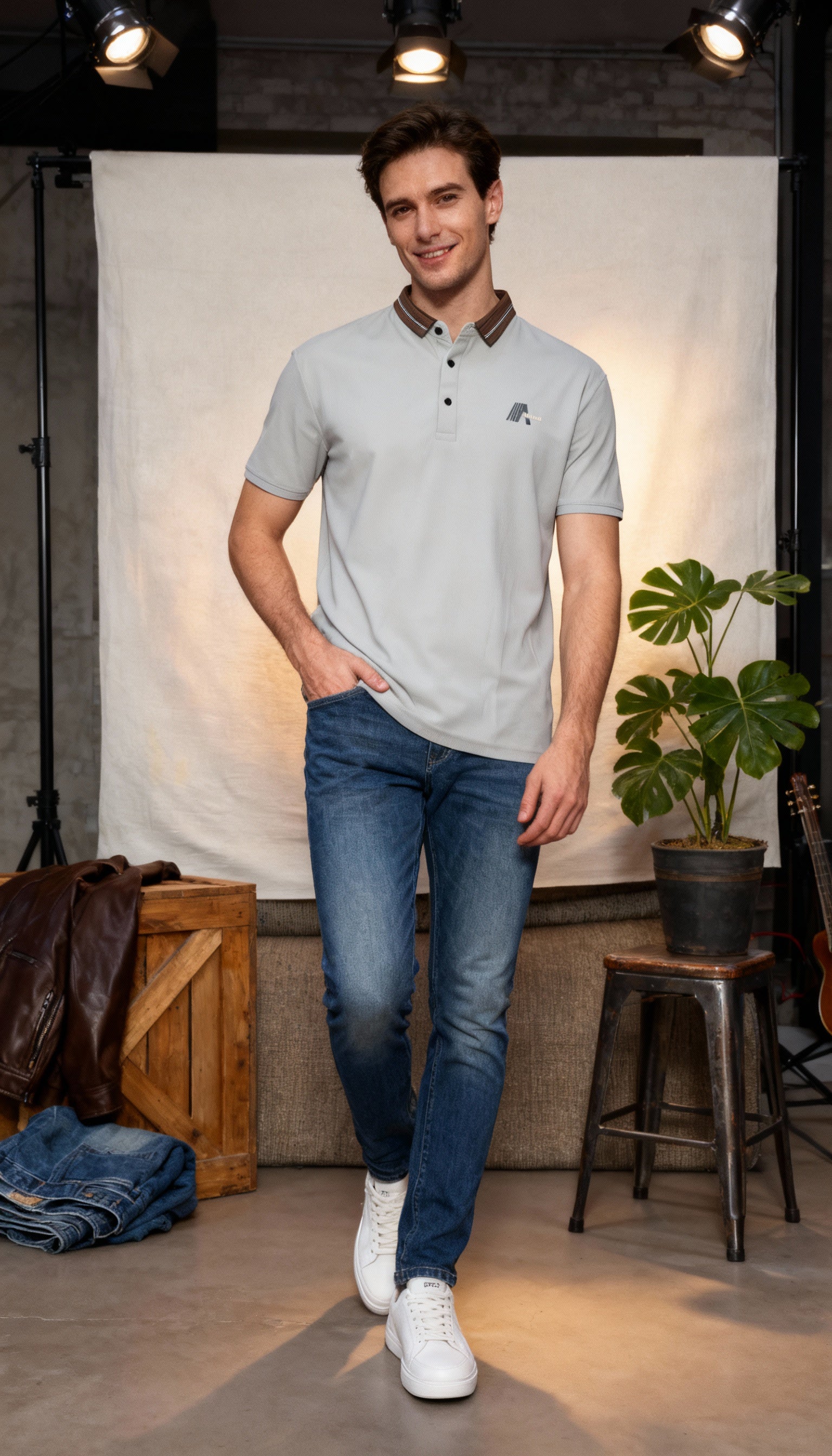 Solid Plain Polo Men's T-Shirt