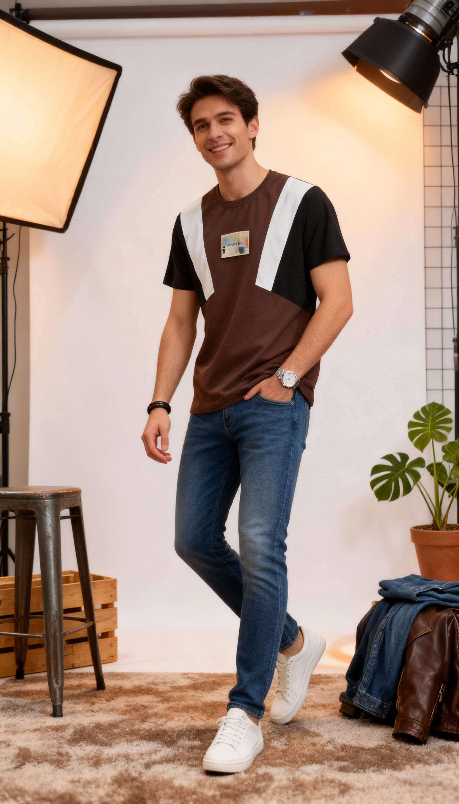 Self Printed Men's T-Shirt