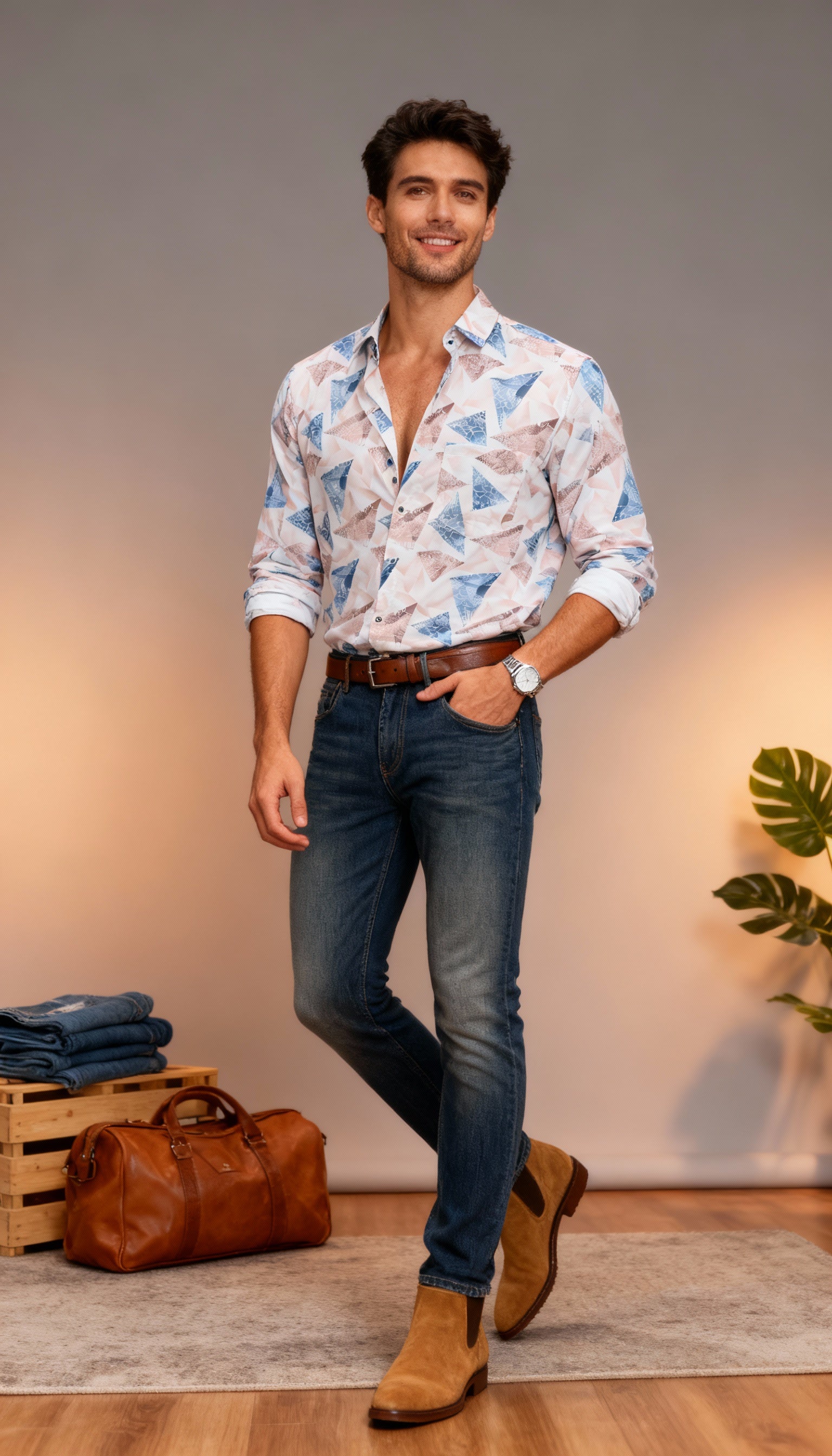 Fancy Printed Men's Shirt