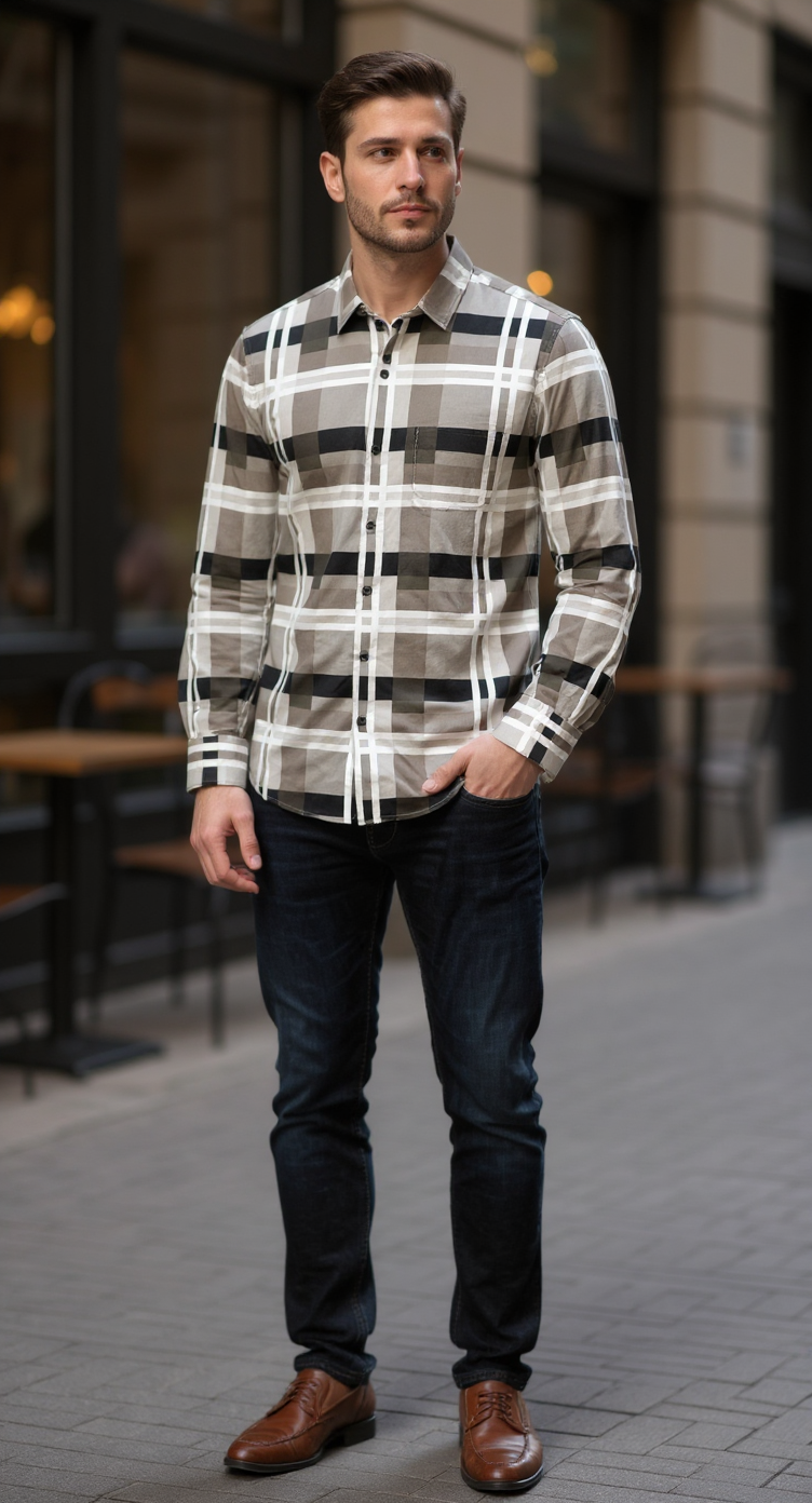 Broad Checks Men's Shirt