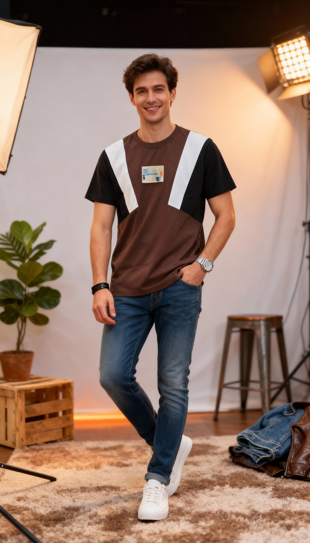 Self Printed Men's T-Shirt