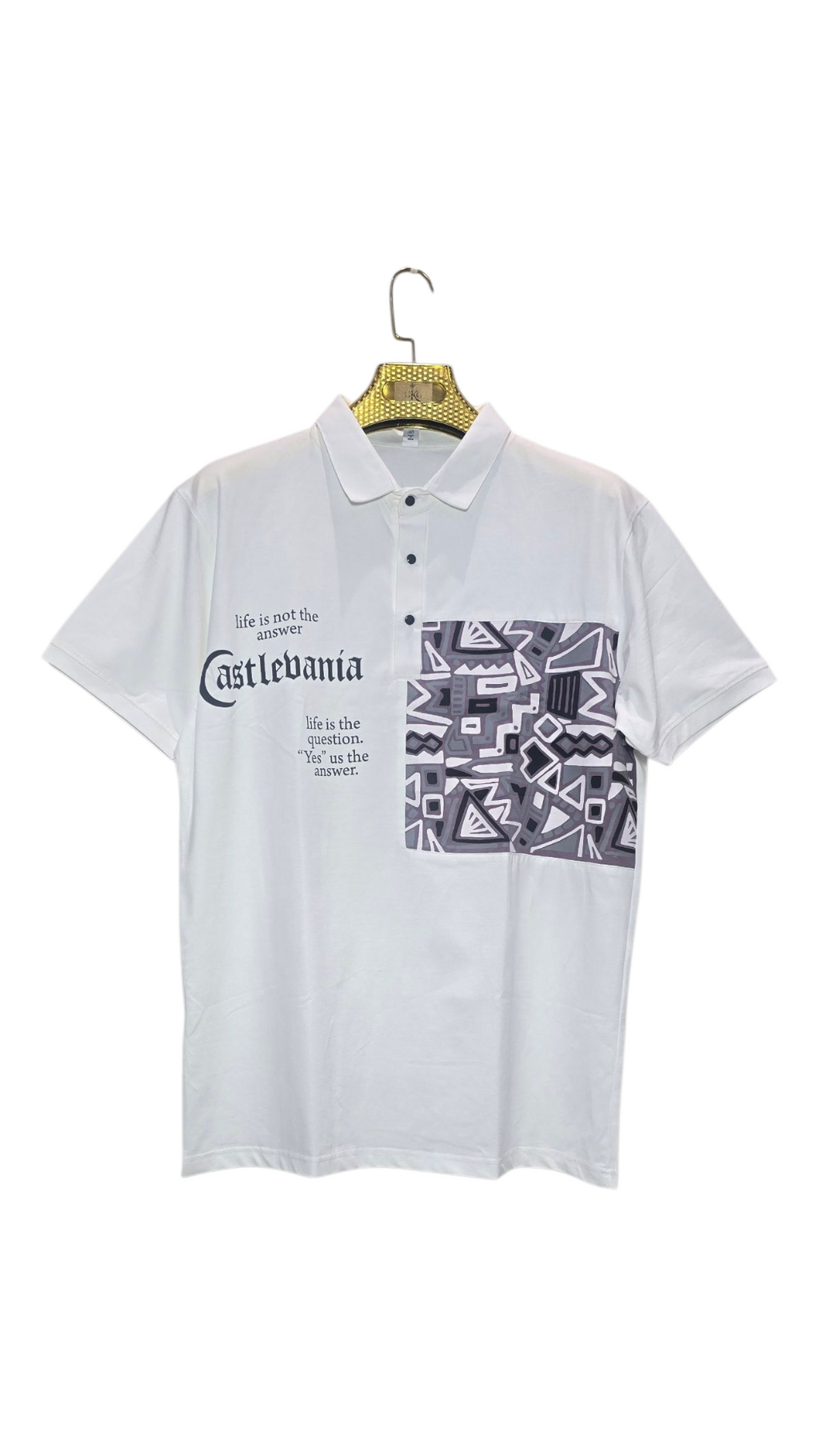 Self Printed Polo Men's T-Shirt