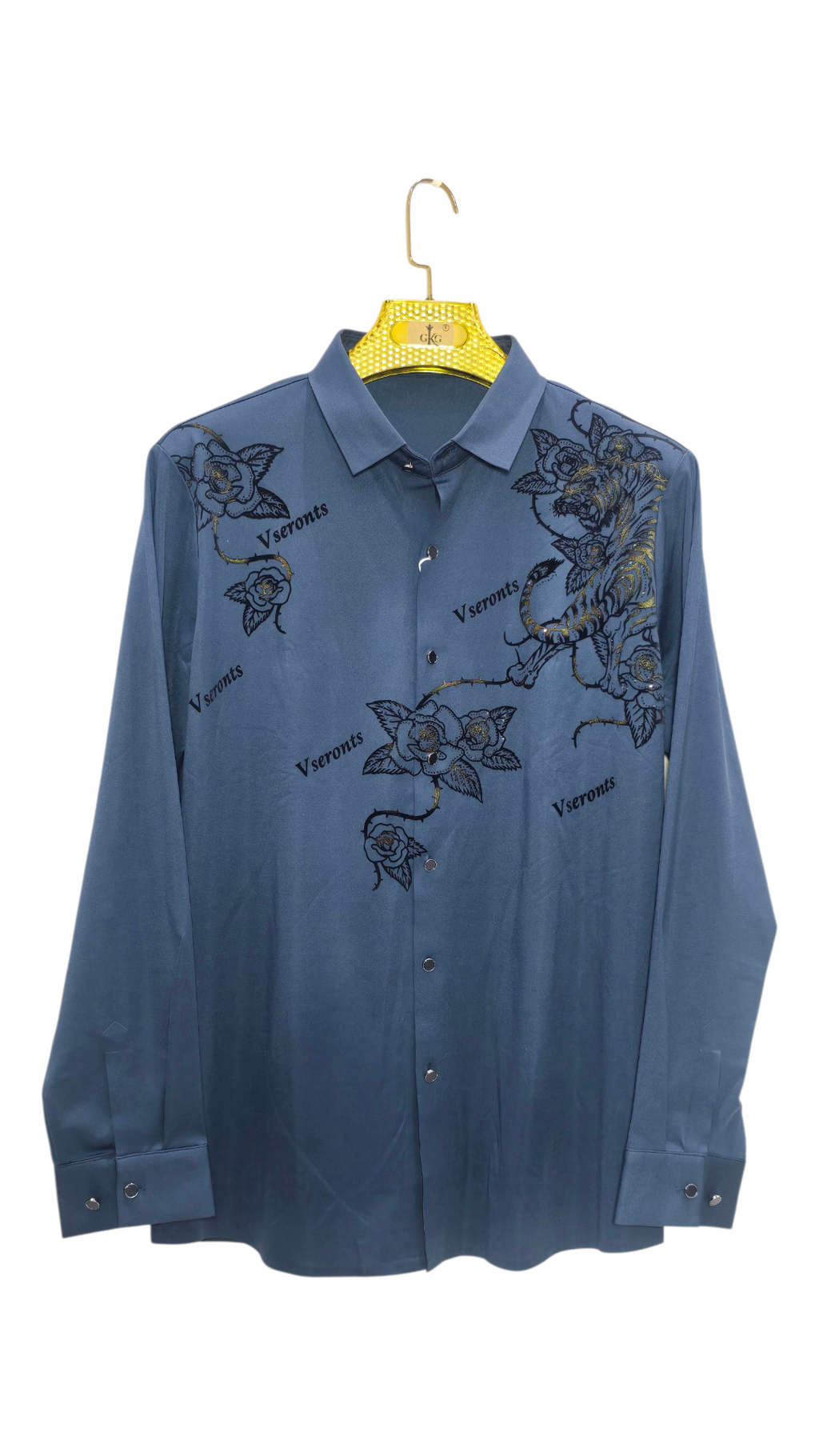 Self Design Premium Club Wear Sequin Men's Shirt