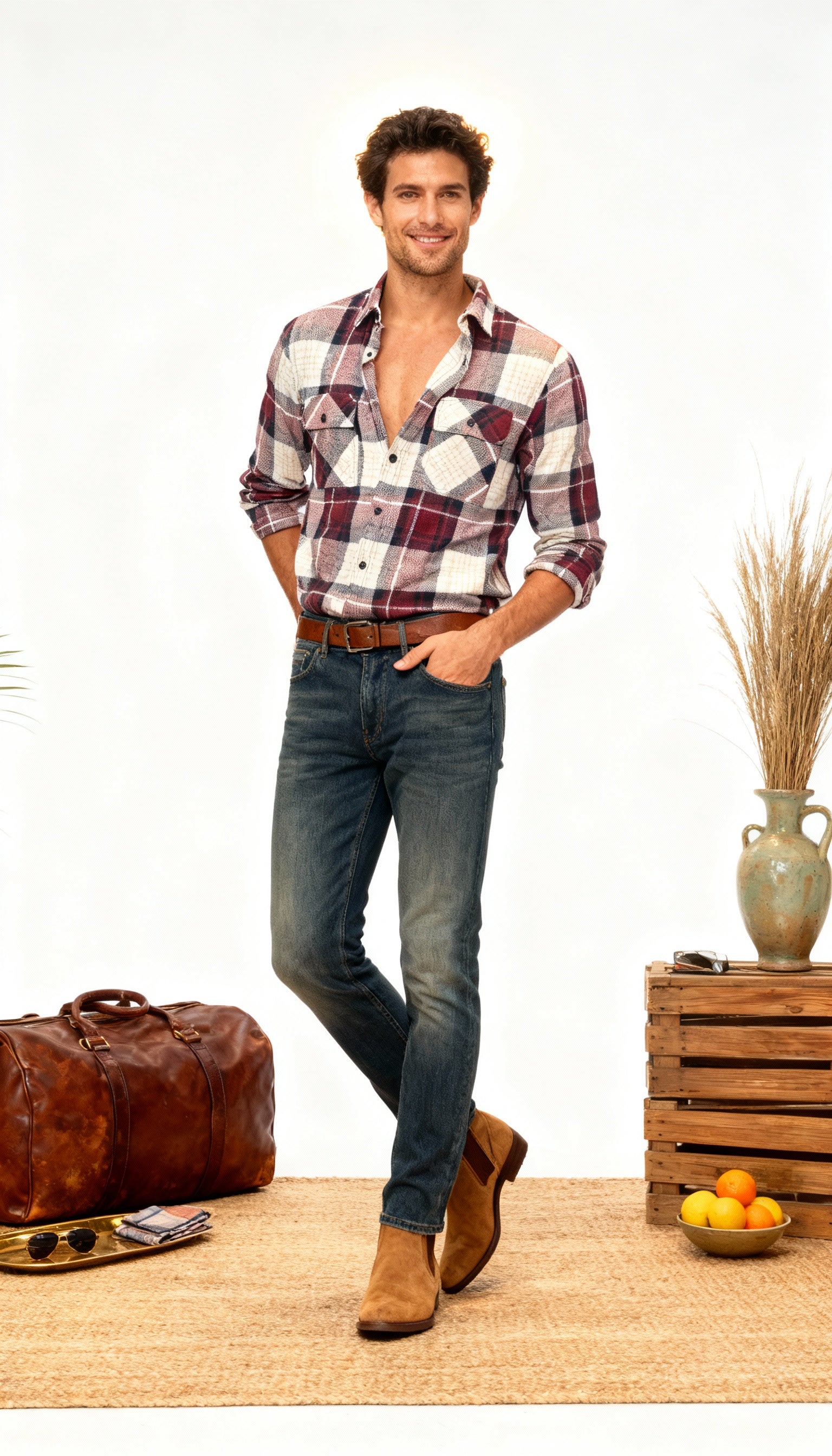 Checks Pocket Style Men's Shirt