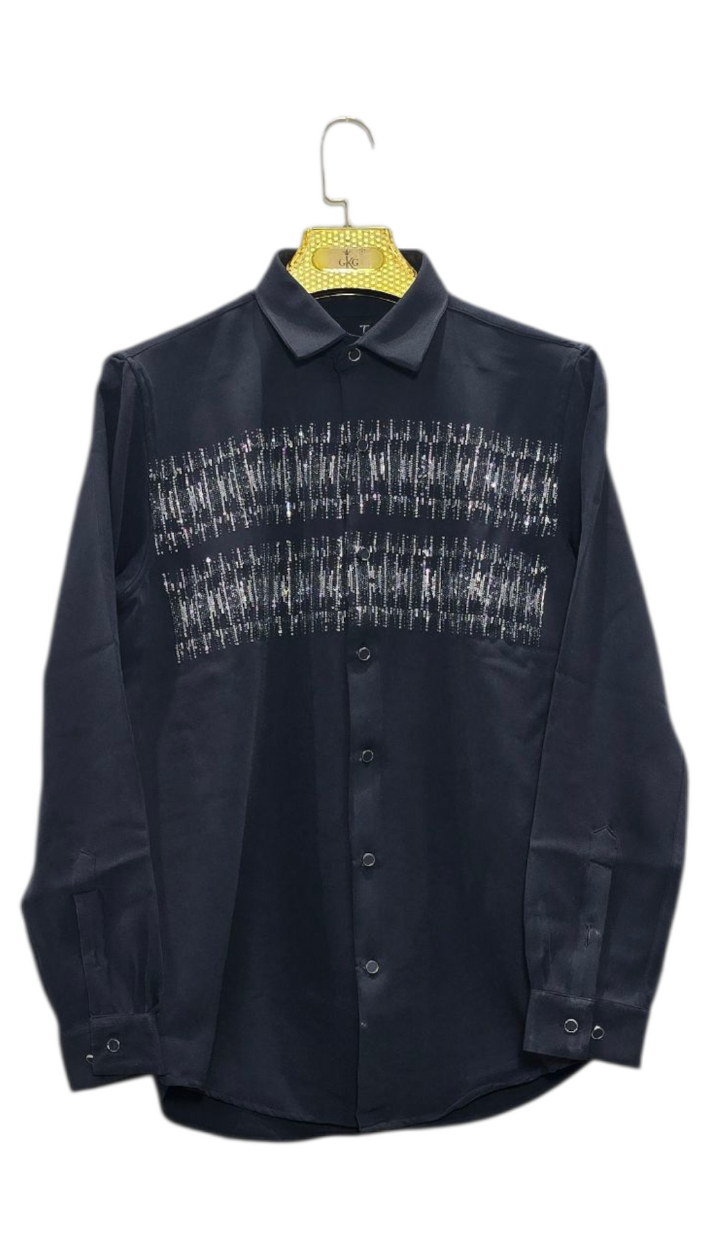 Self Design Premium Club Wear Sequin Men's Shirt