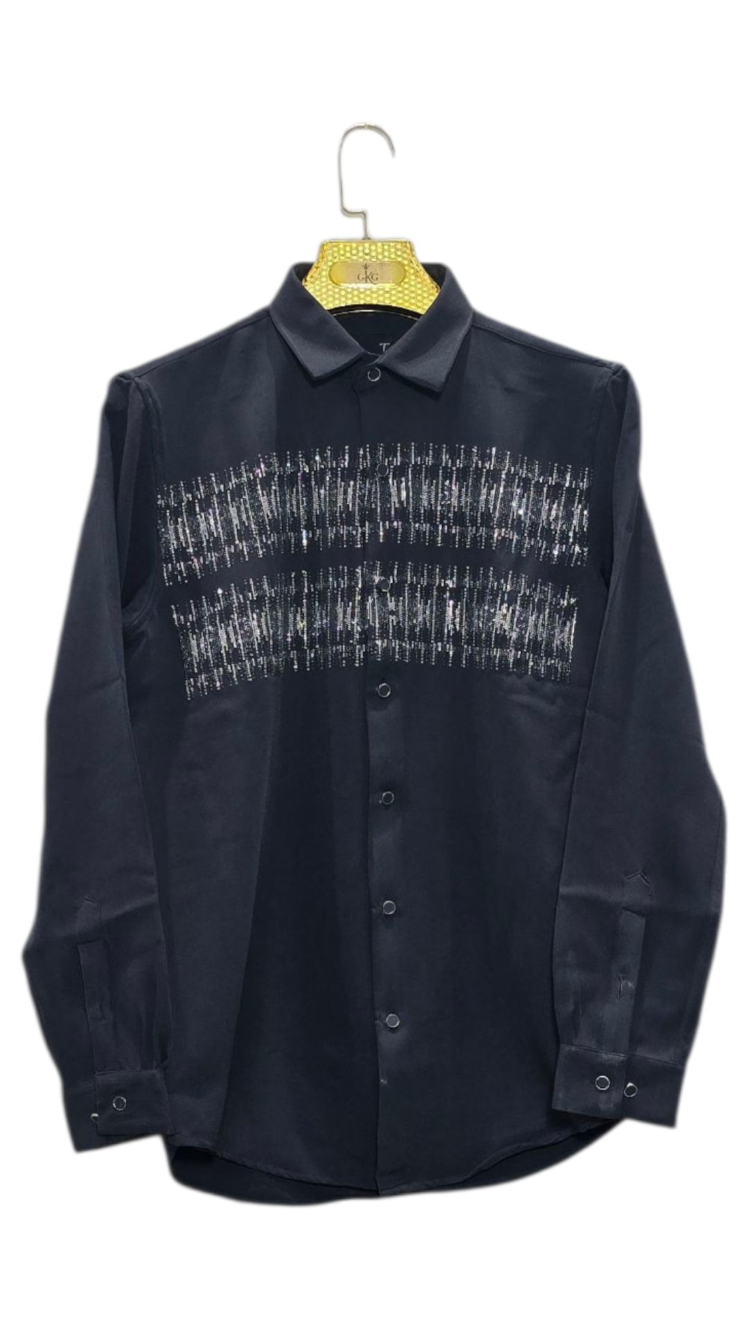 Self Design Premium Club Wear Sequin Men's Shirt