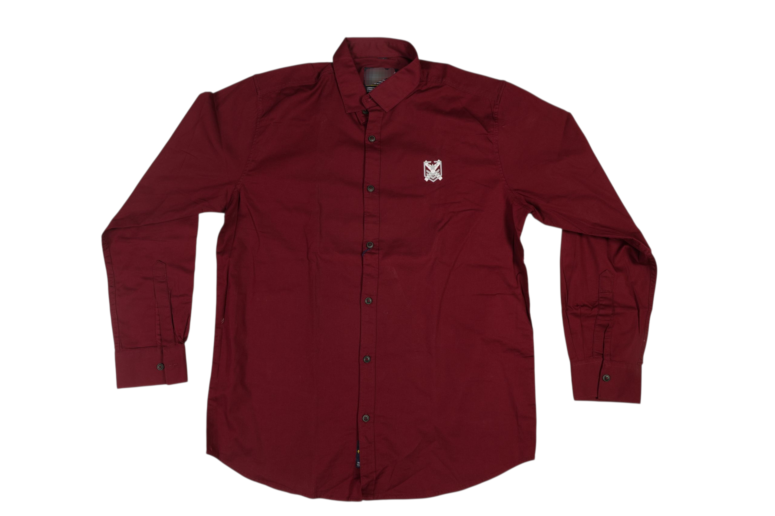 Solid Plain Back Printed Men's Shirt