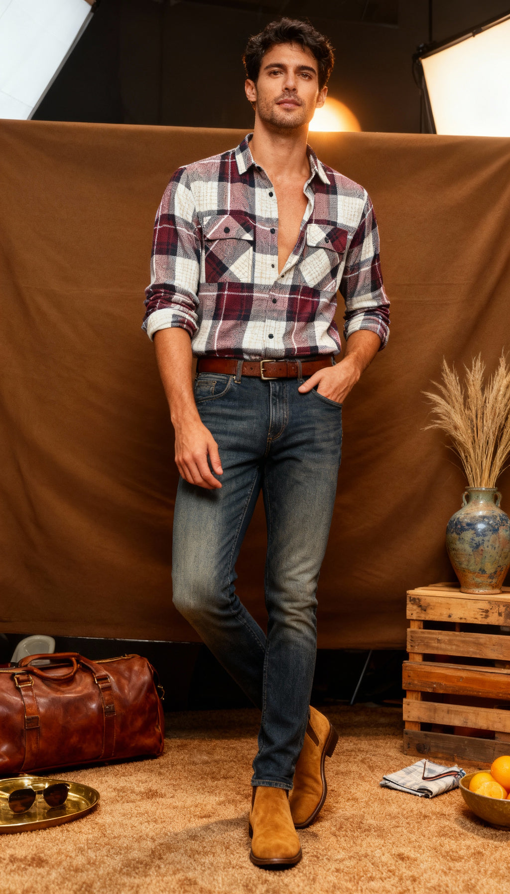 Checks Pocket Style Men's Shirt