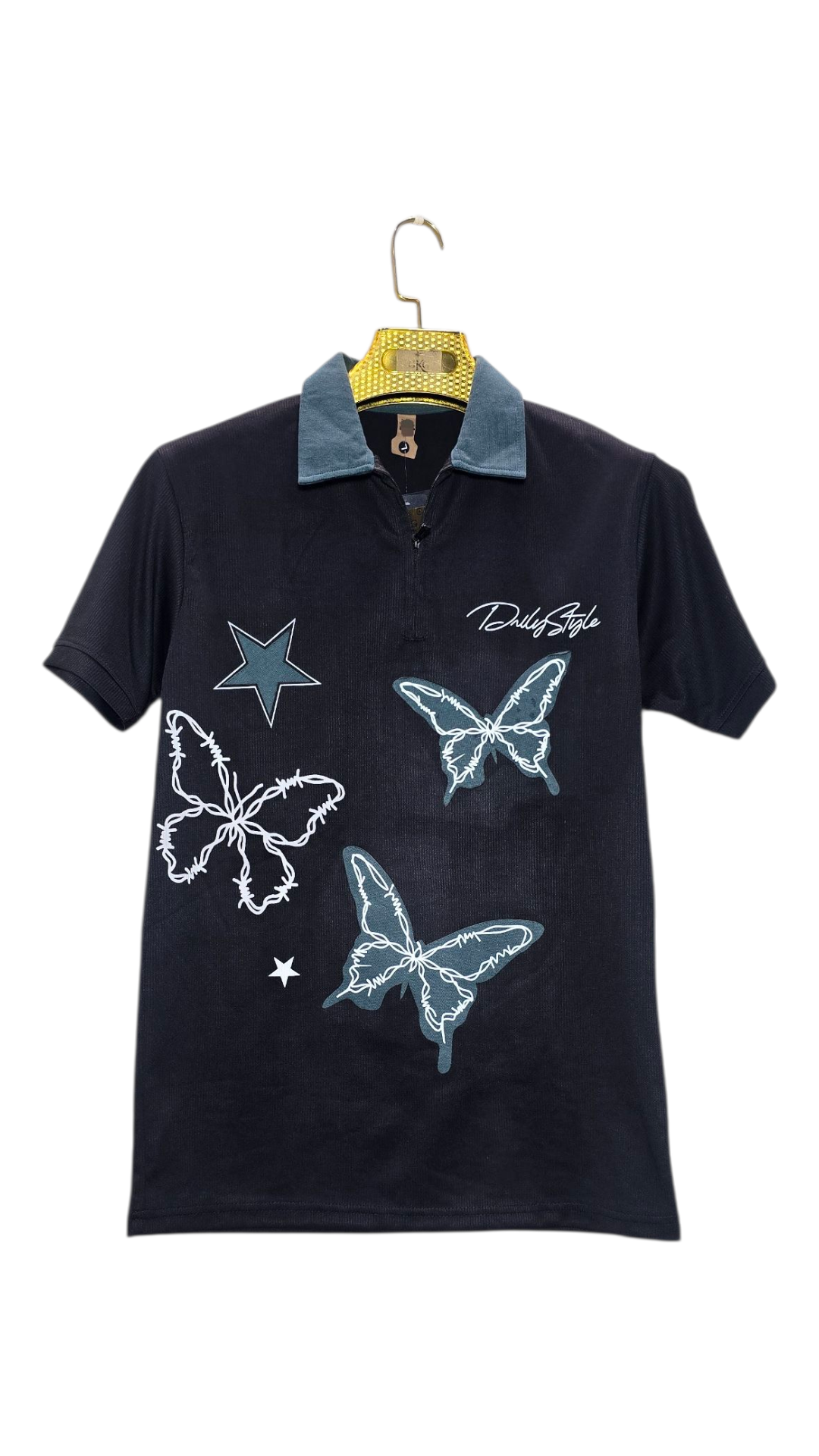 Self Printed Polo Men's T-Shirt