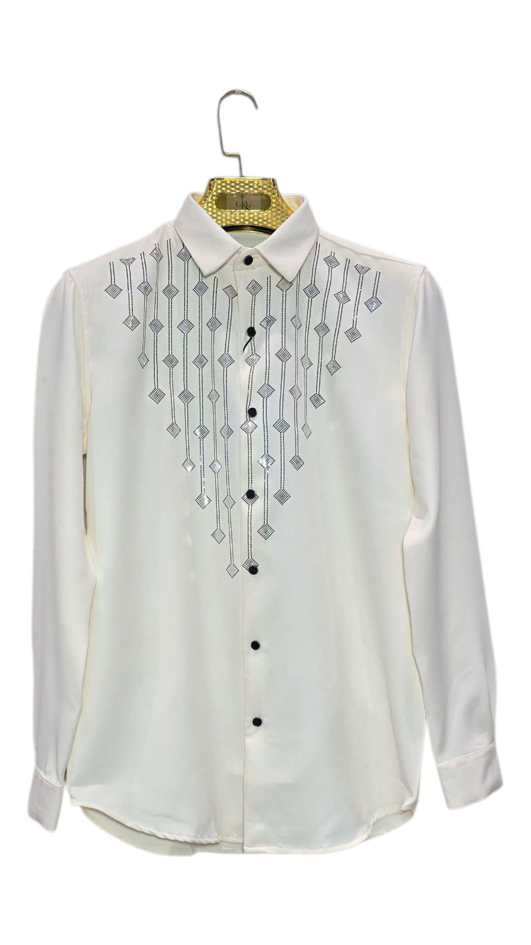 Self Design Premium Club Wear Sequin Men's Shirt