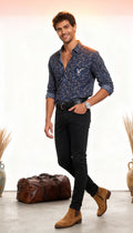 Self Printed Men's Shirt