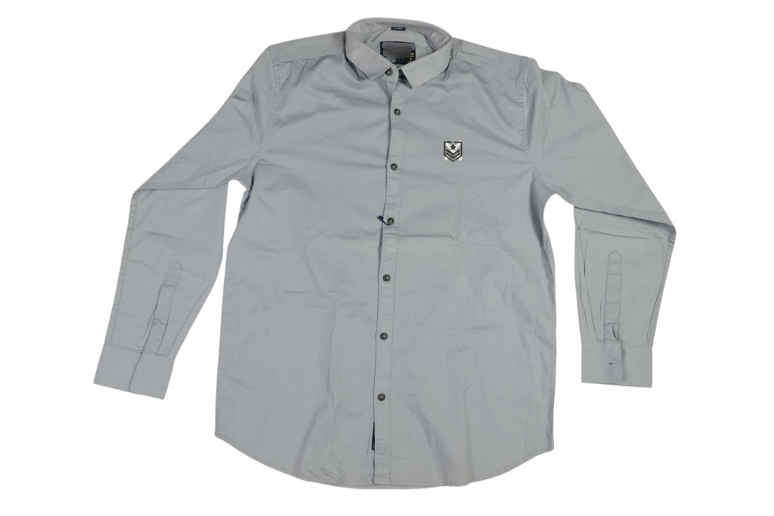 Solid Plain Back Printed Men's Shirt