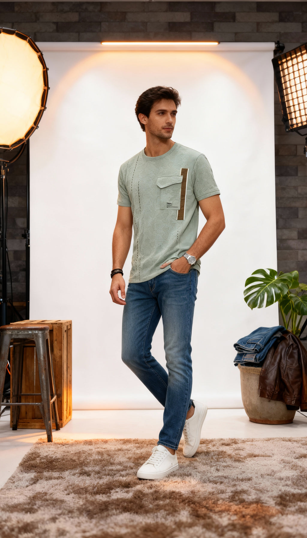 Pocket Style Men's T-Shirt
