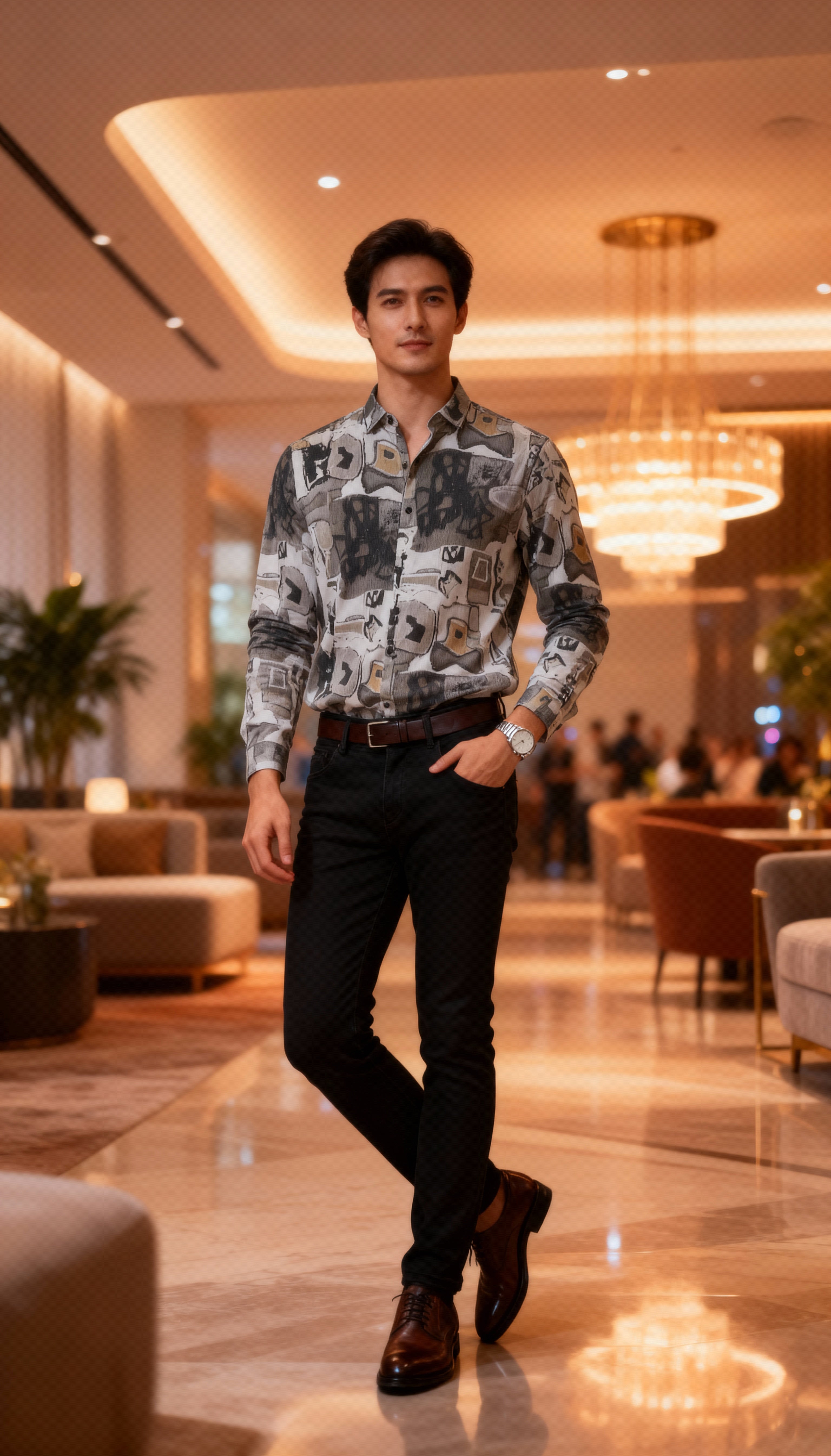 Fancy Printed Designer Party Wear Men's Shirt
