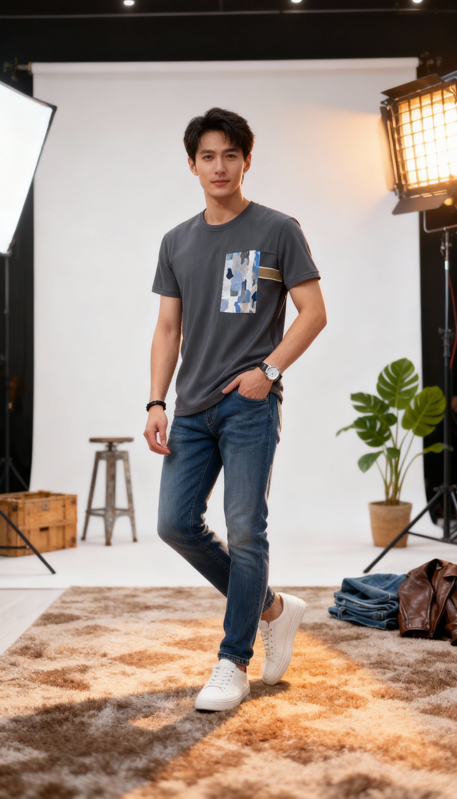 Self Printed Men's T-Shirt