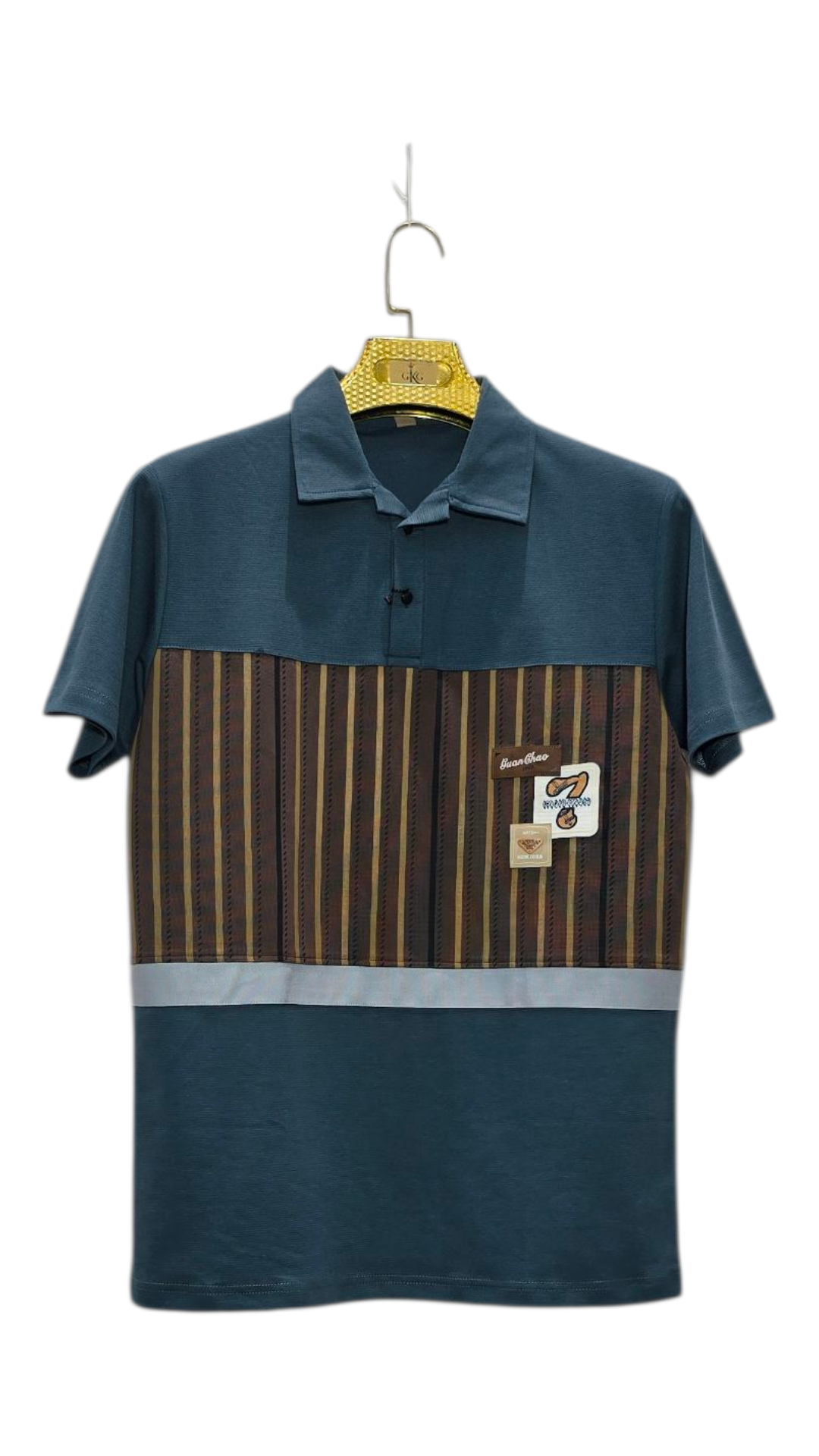 Self Printed Men's Polo T-Shirt