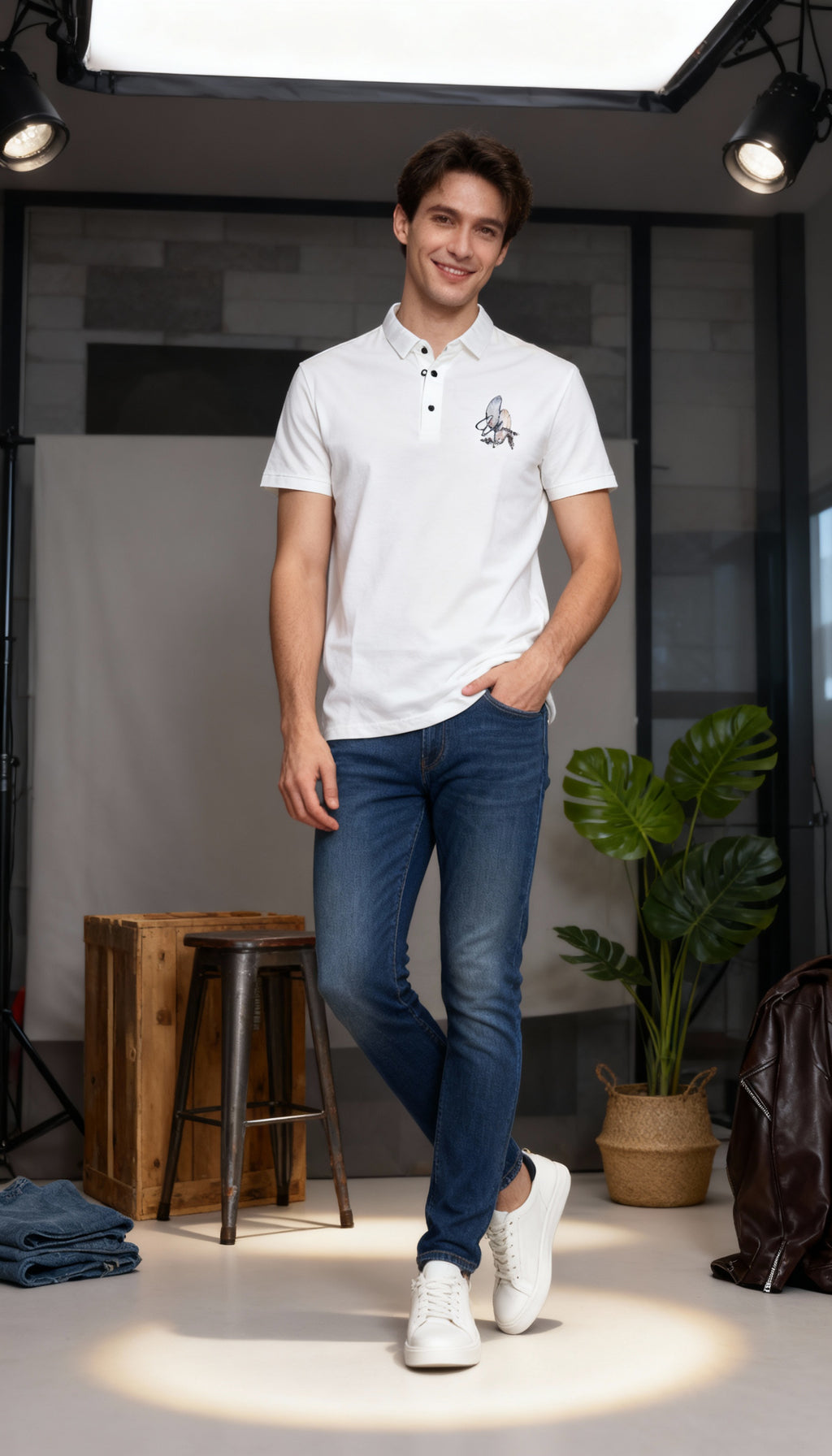 Plain Men's Polo T-Shirt