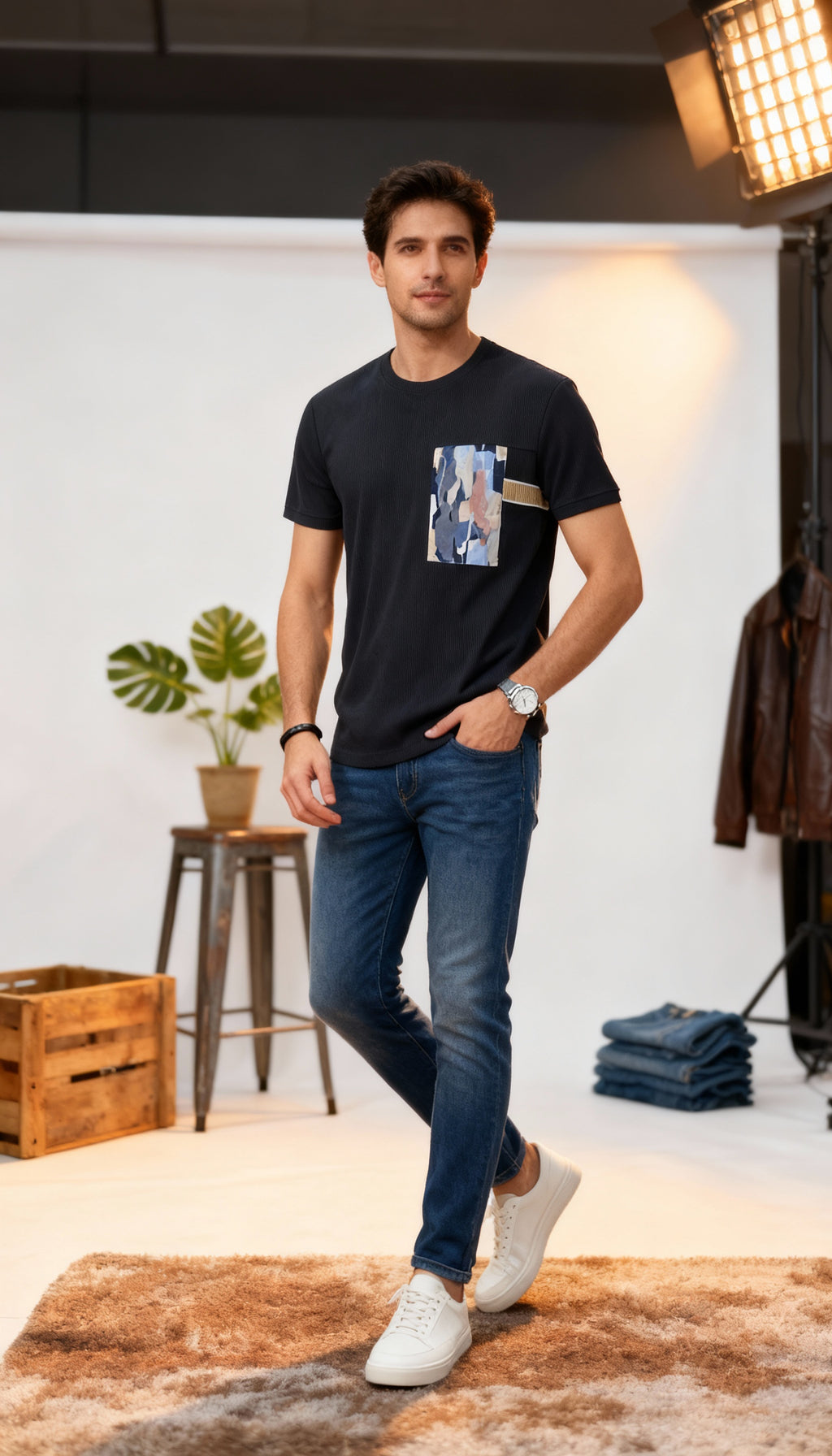 Self Printed Men's T-Shirt