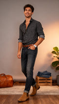 Self Printed Design Men's Shirt