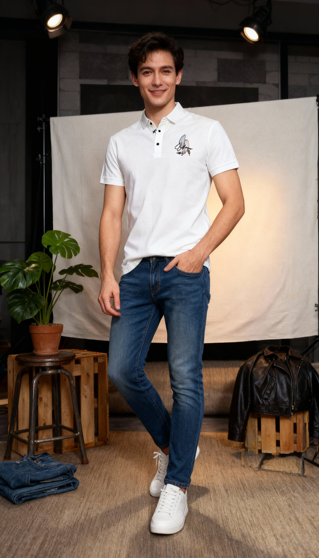 Plain Men's Polo T-Shirt