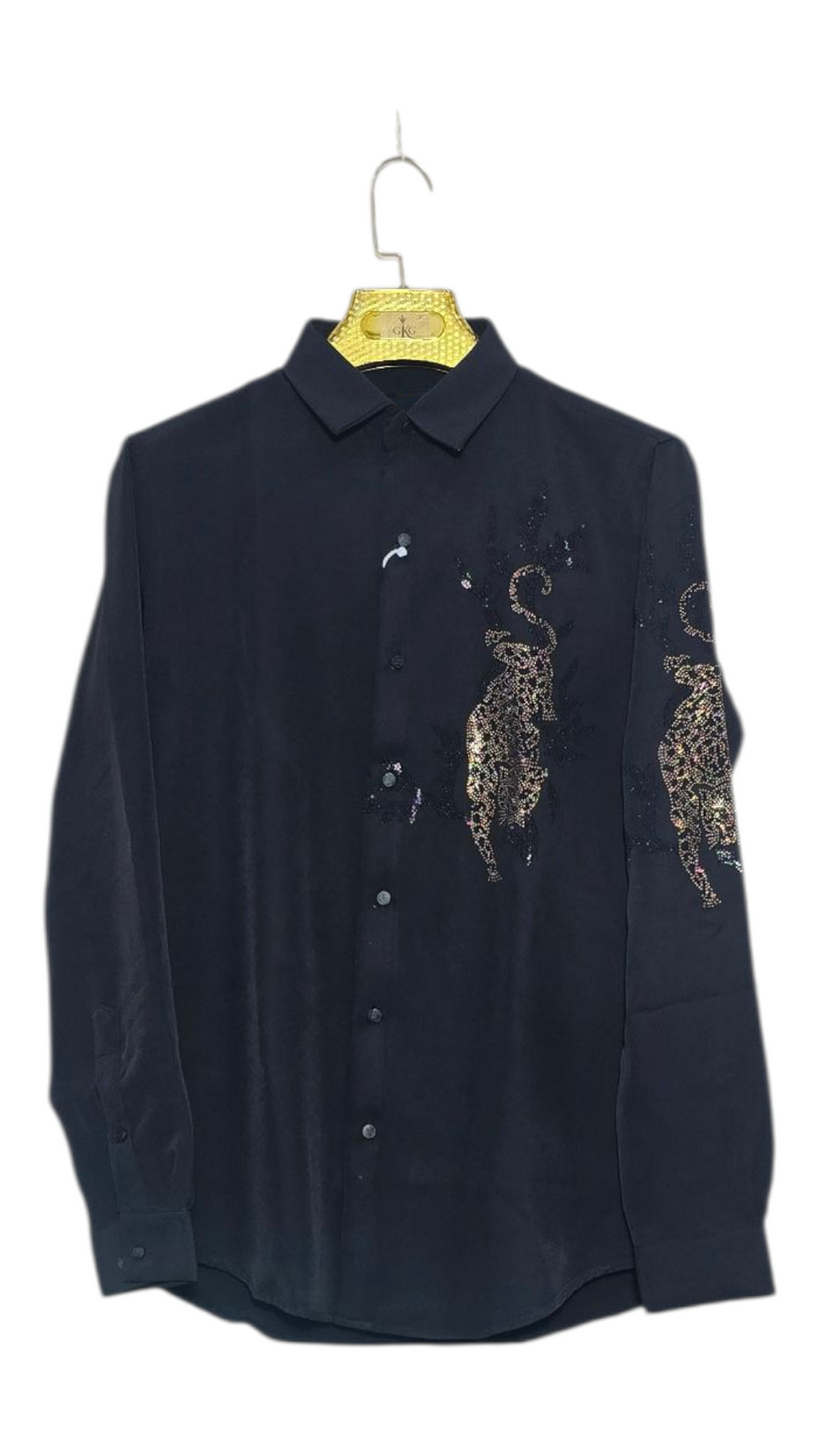 Self Design Premium Club Wear Sequin Men's Shirt