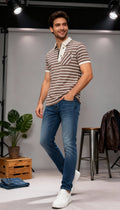 Stripe Polo Men's T-Shirt