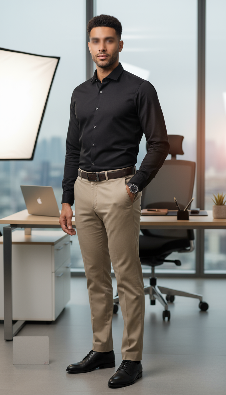 Solid Plain Club Wear Men's Shirt