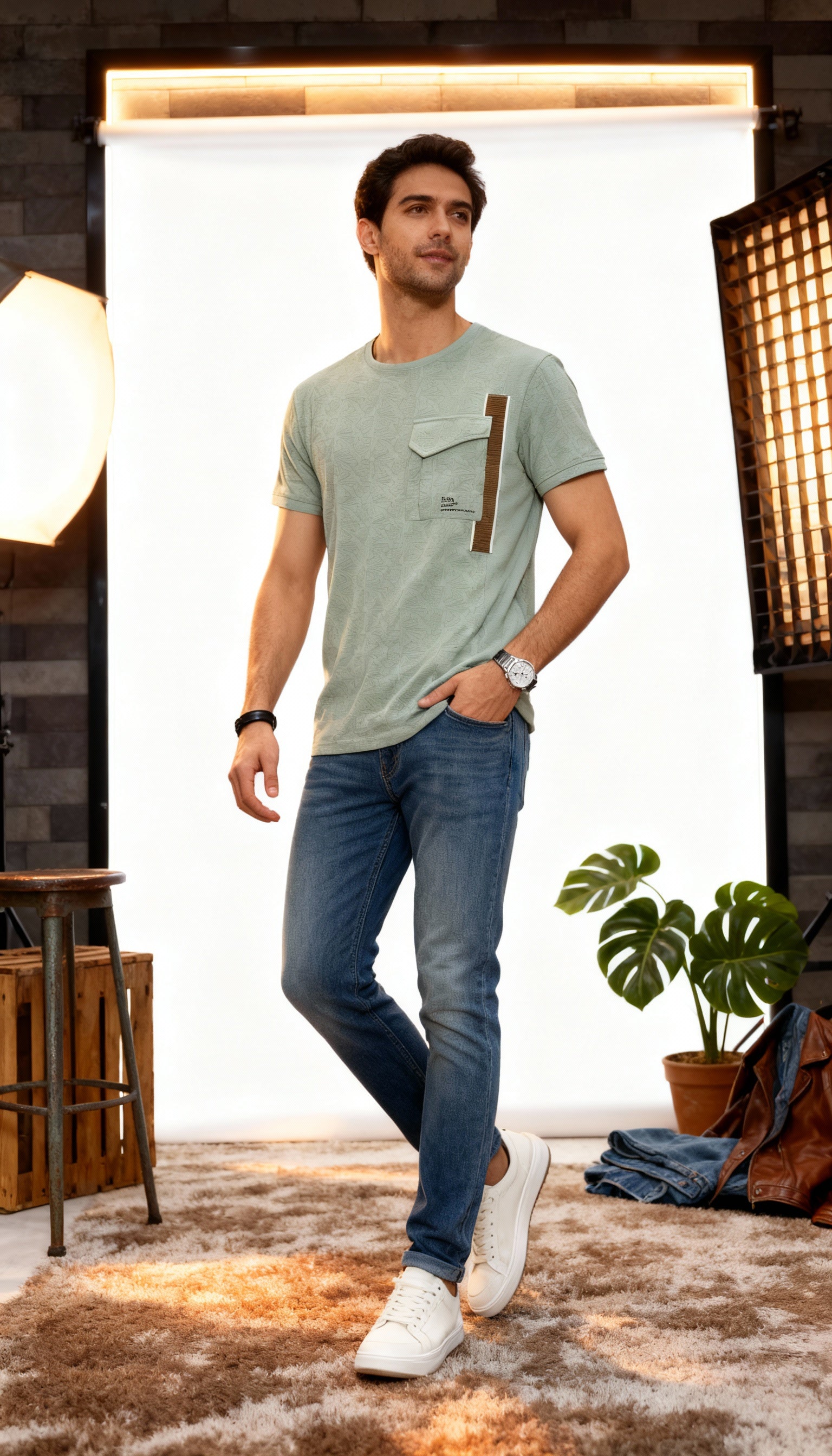 Pocket Style Men's T-Shirt