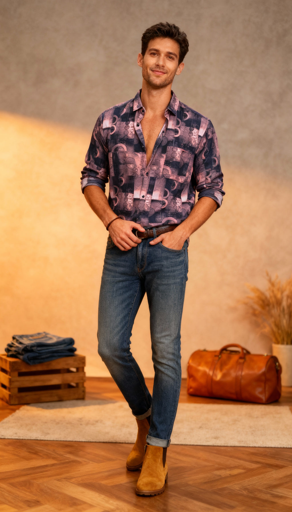 Fancy Printed Men's Shirt