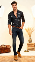 Self Printed Men's Shirt