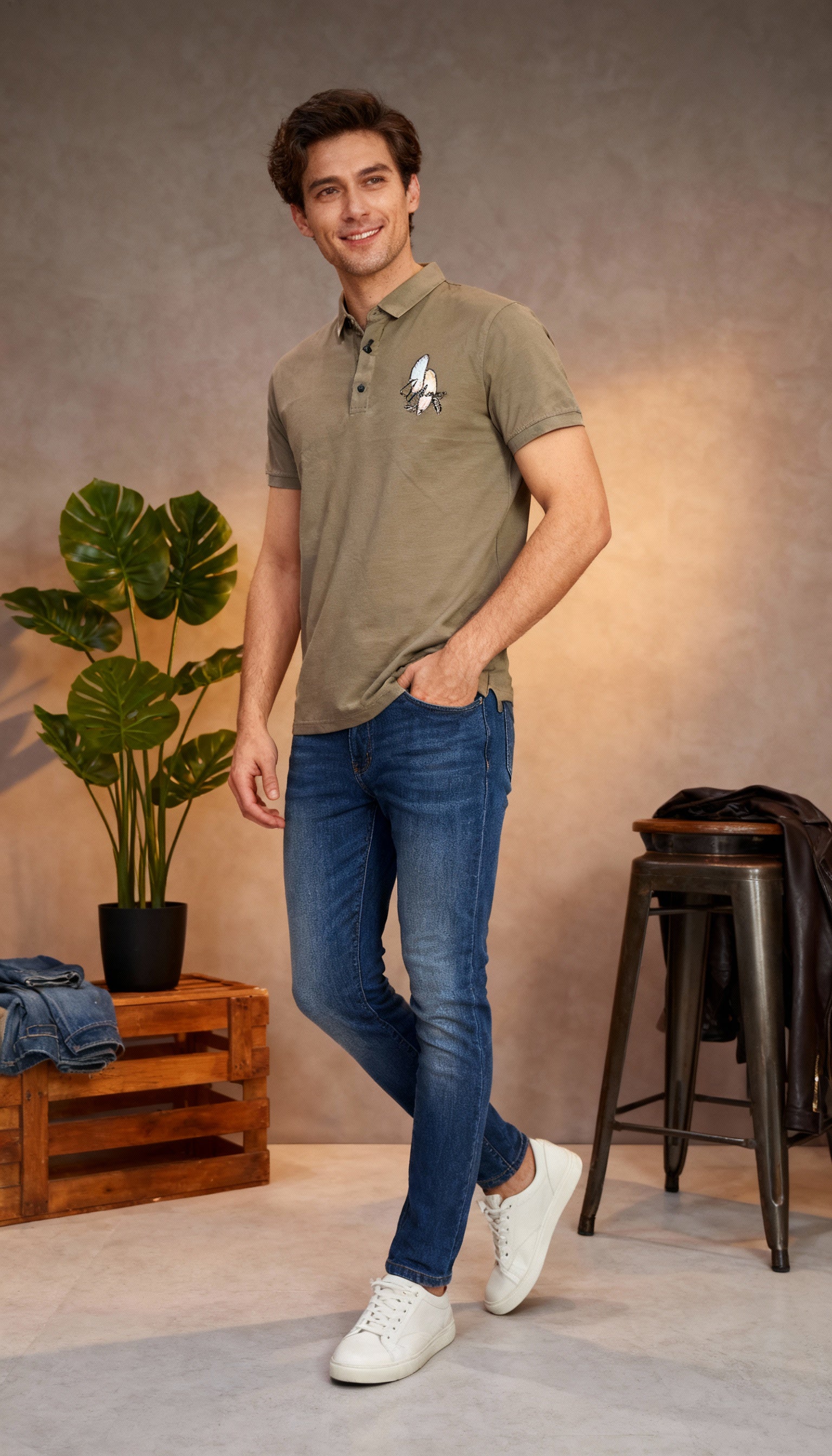Plain Men's Polo T-Shirt