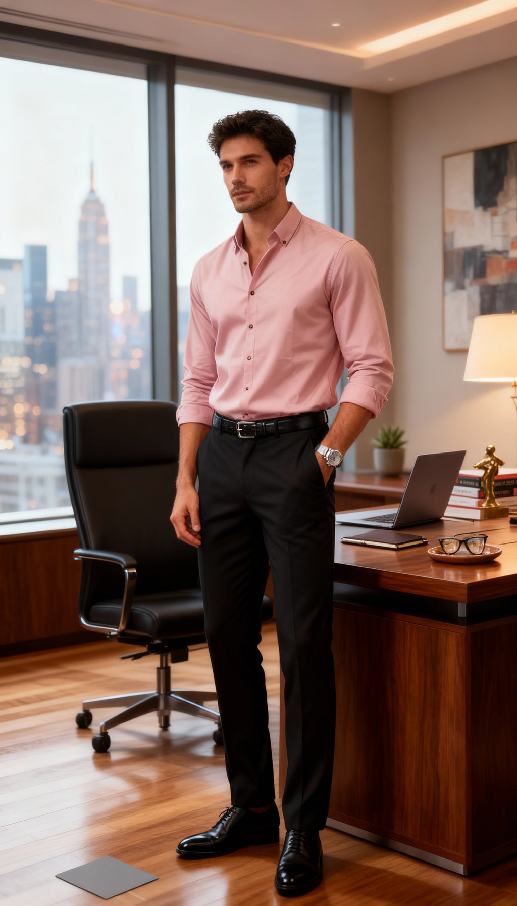 Solid Plain Club Wear Men's Shirt