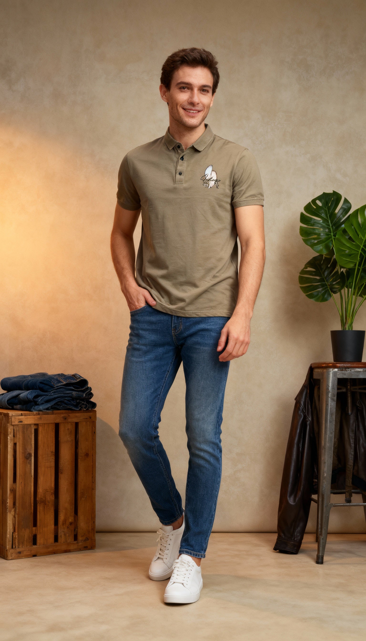 Plain Men's Polo T-Shirt