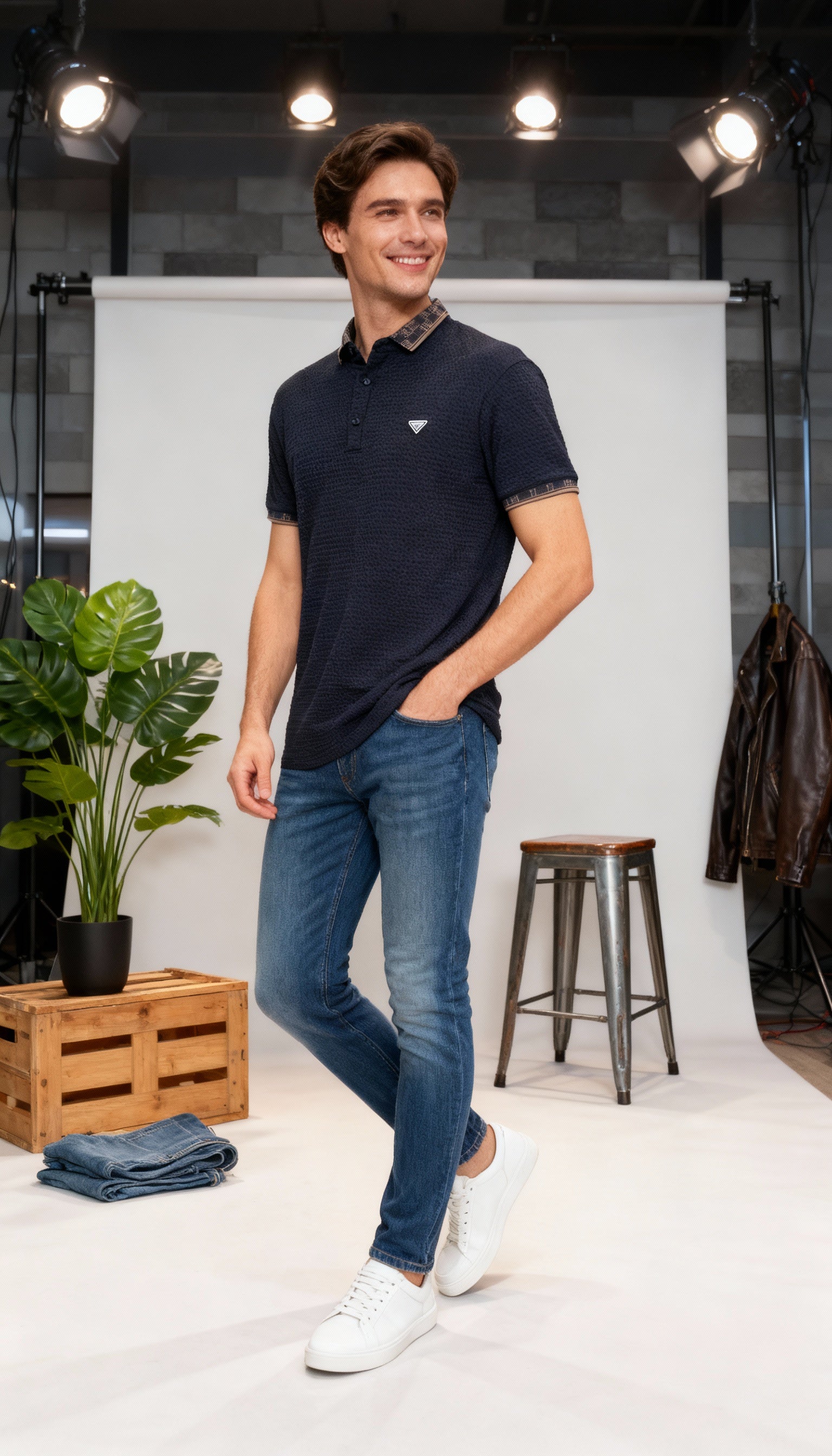 Self Design Polo Men's T-Shirt