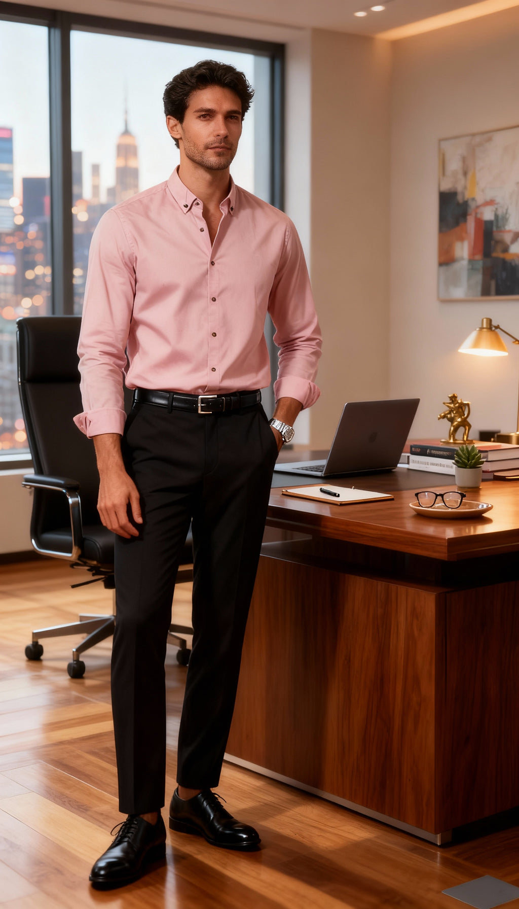 Solid Plain Club Wear Men's Shirt